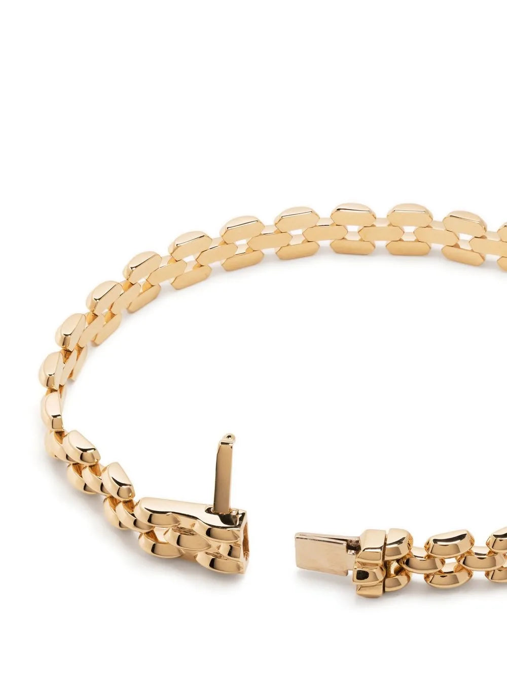 18kt yellow gold Cleo 3-row bracelet