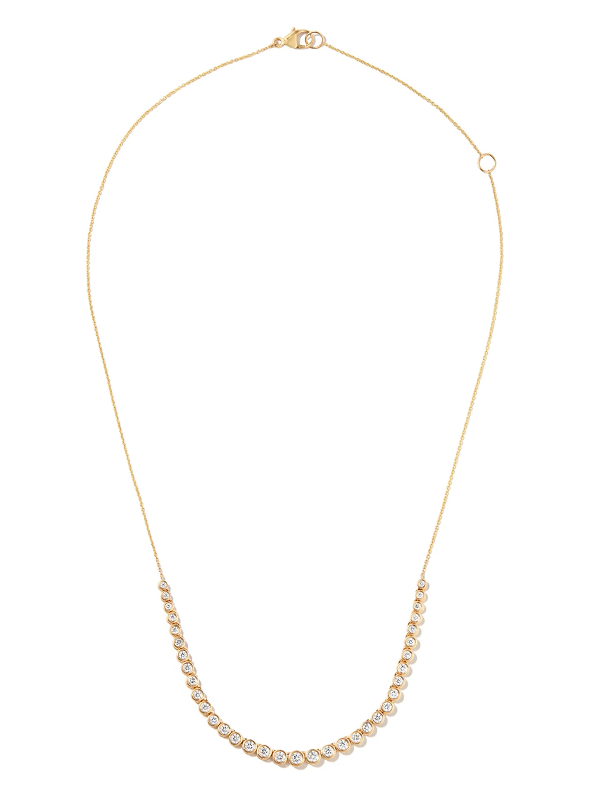 14kt yellow gold Lulu Jack graduating necklace