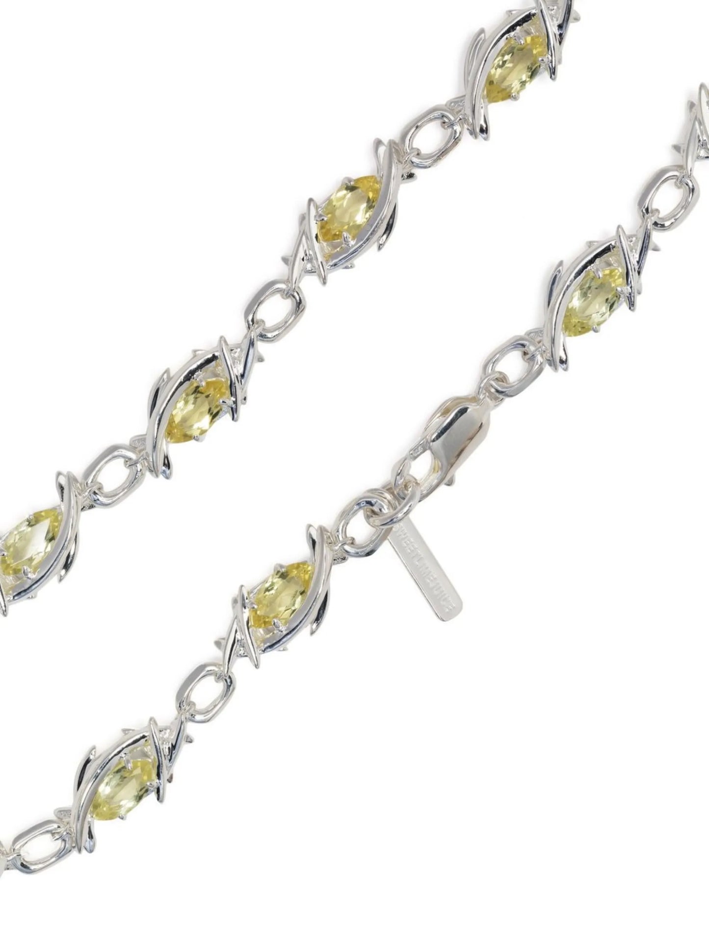 Navette crystal-embellished choker
