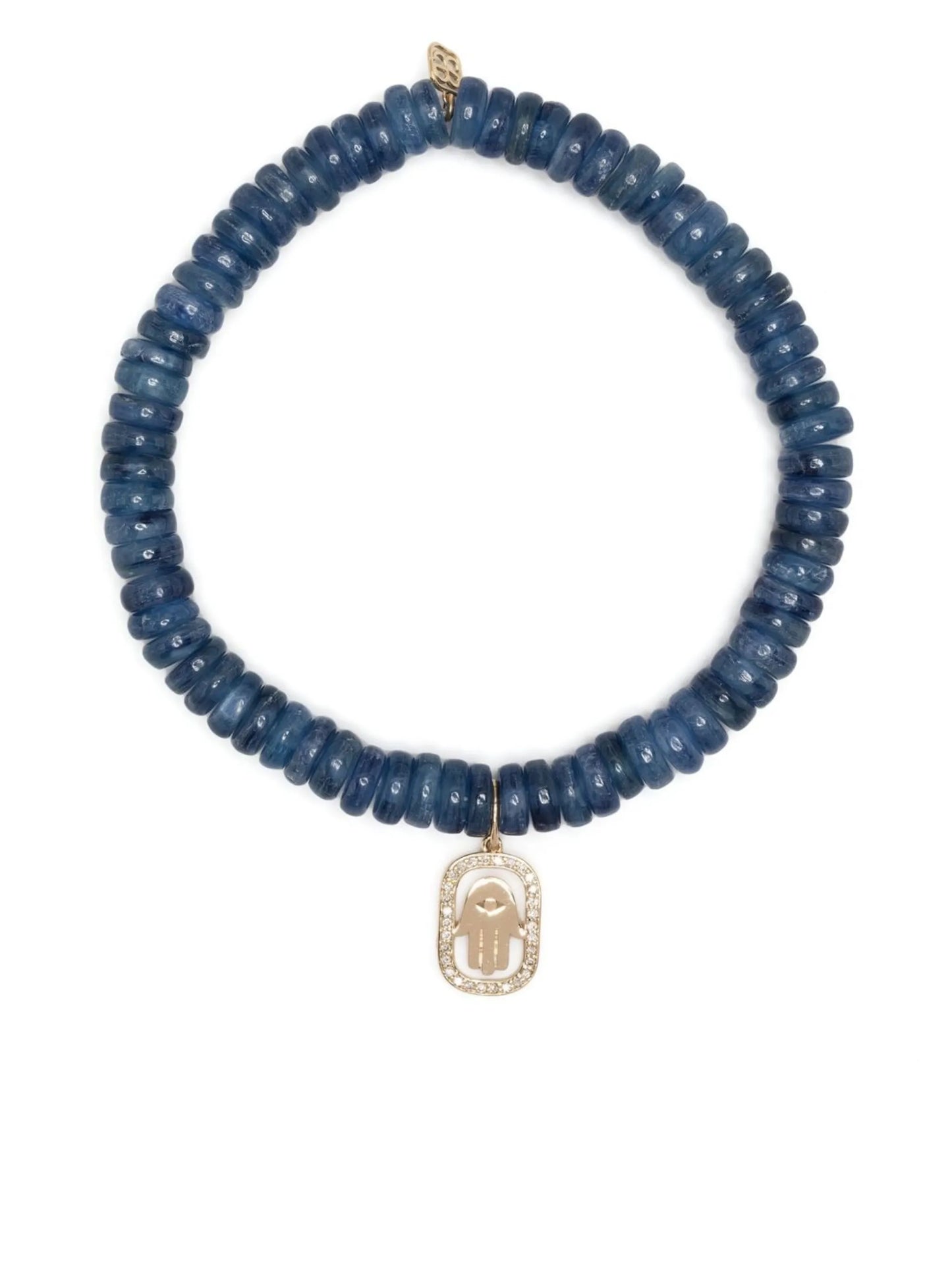 14kt yellow gold kyanite beaded bracelet