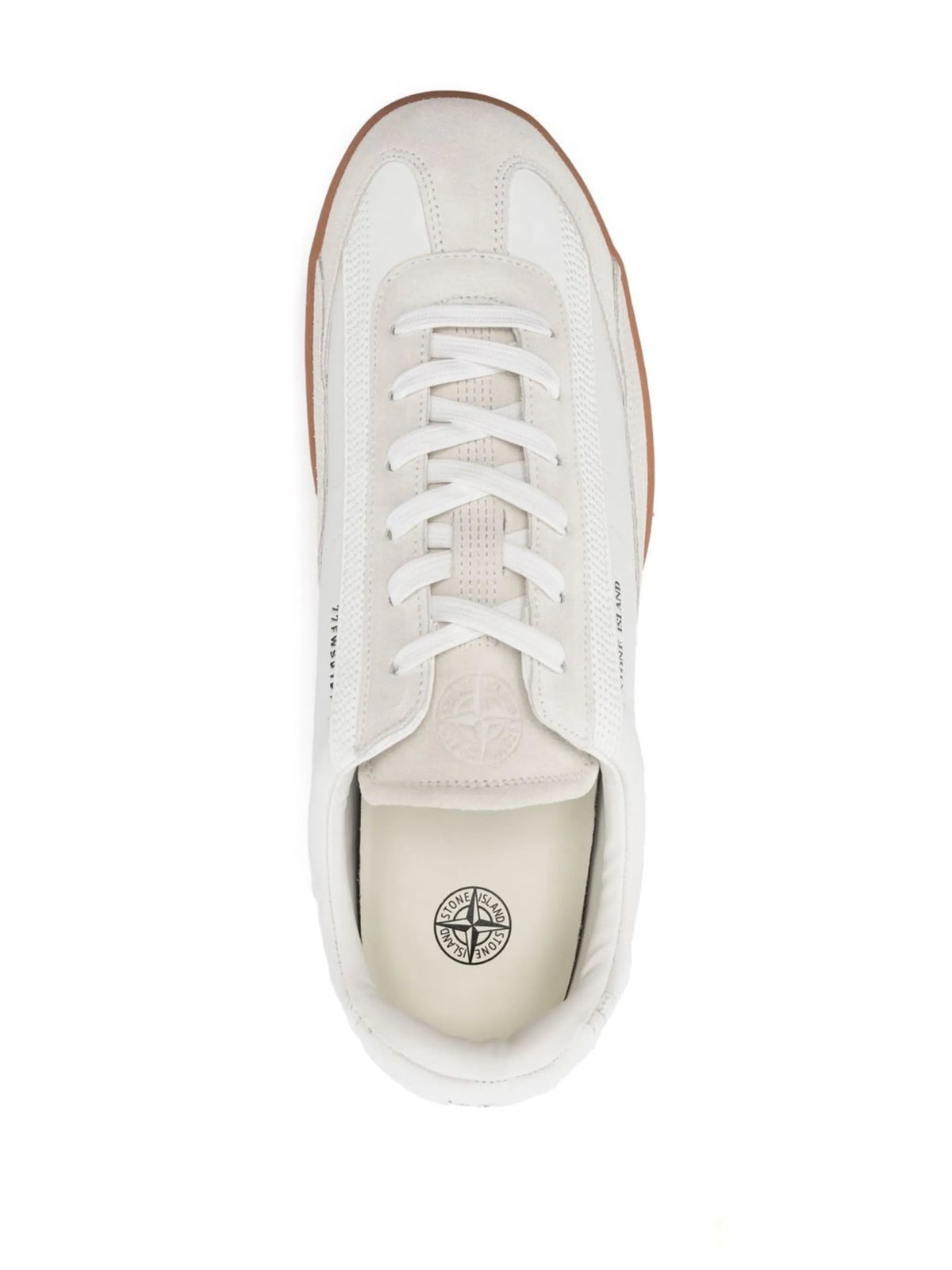 suede-trimmed low-top sneakers