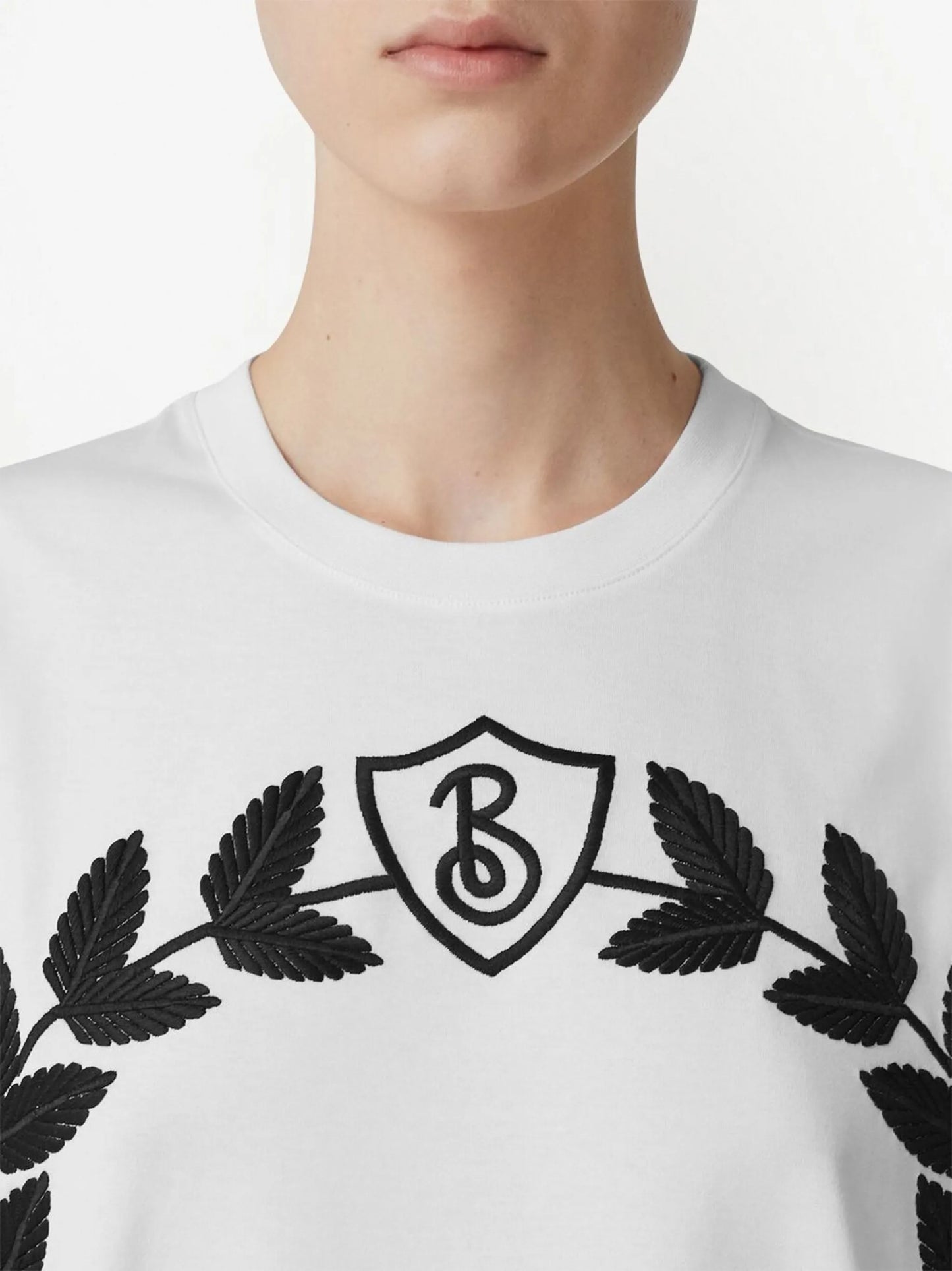 logo-embroidered cotton T-shirt