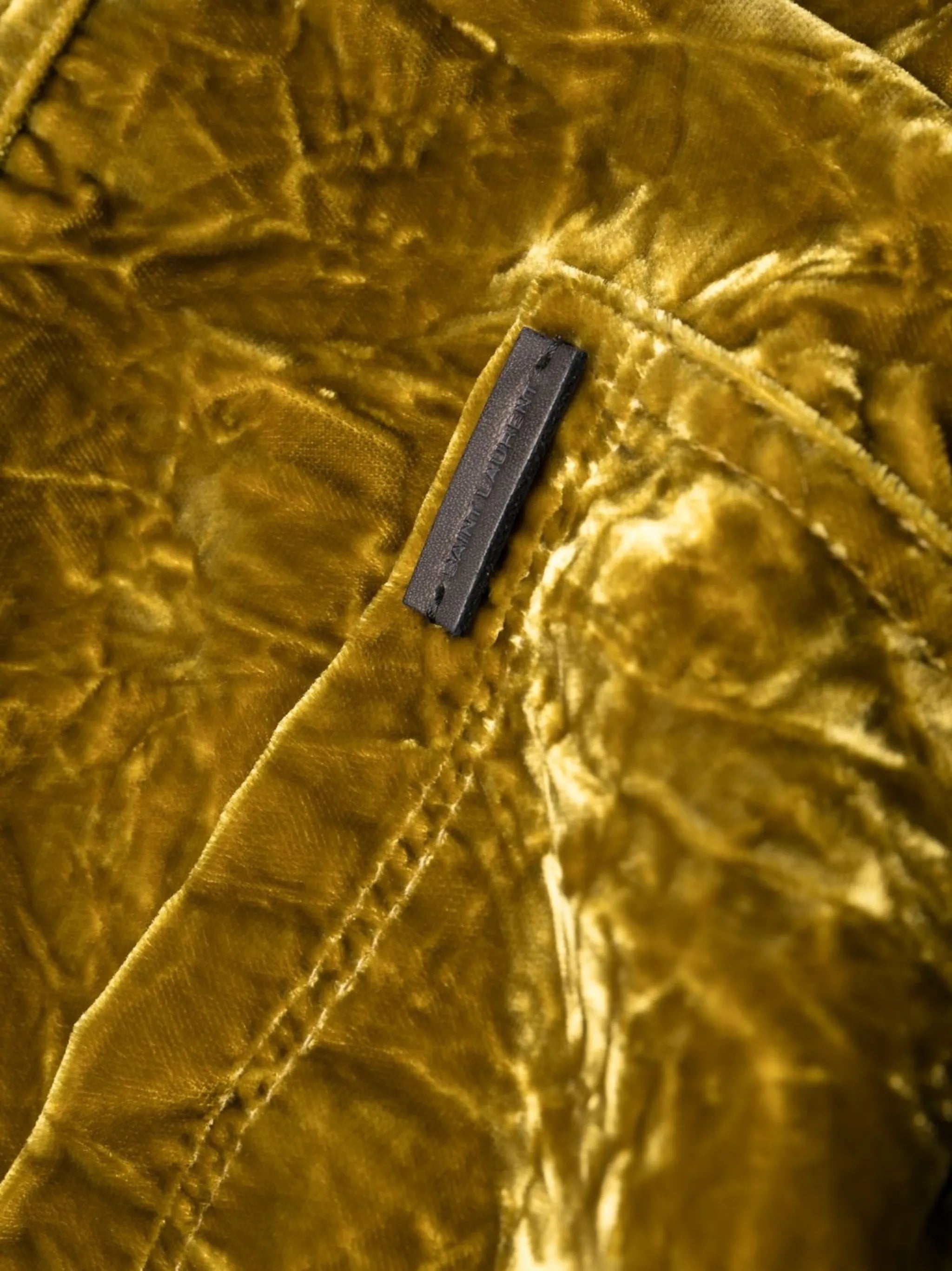 velvet-effect slim-cut trousers