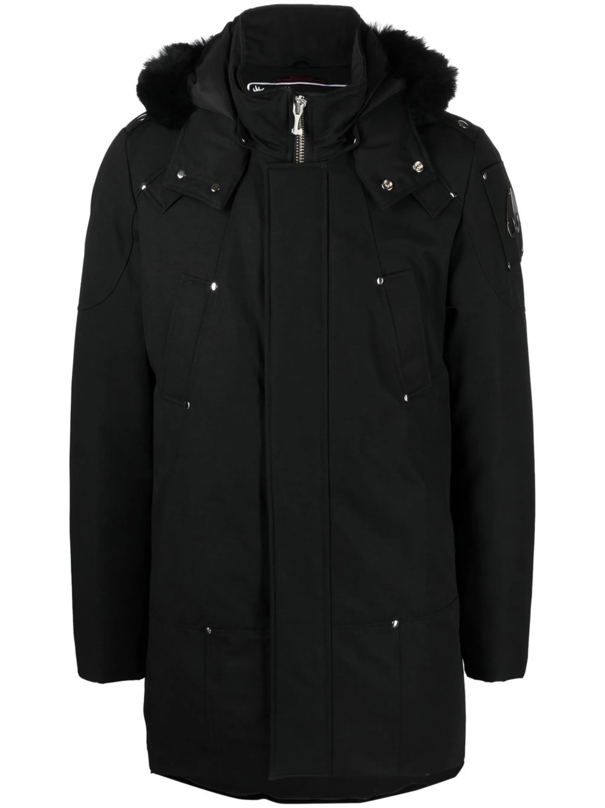 shearling collar parka coat