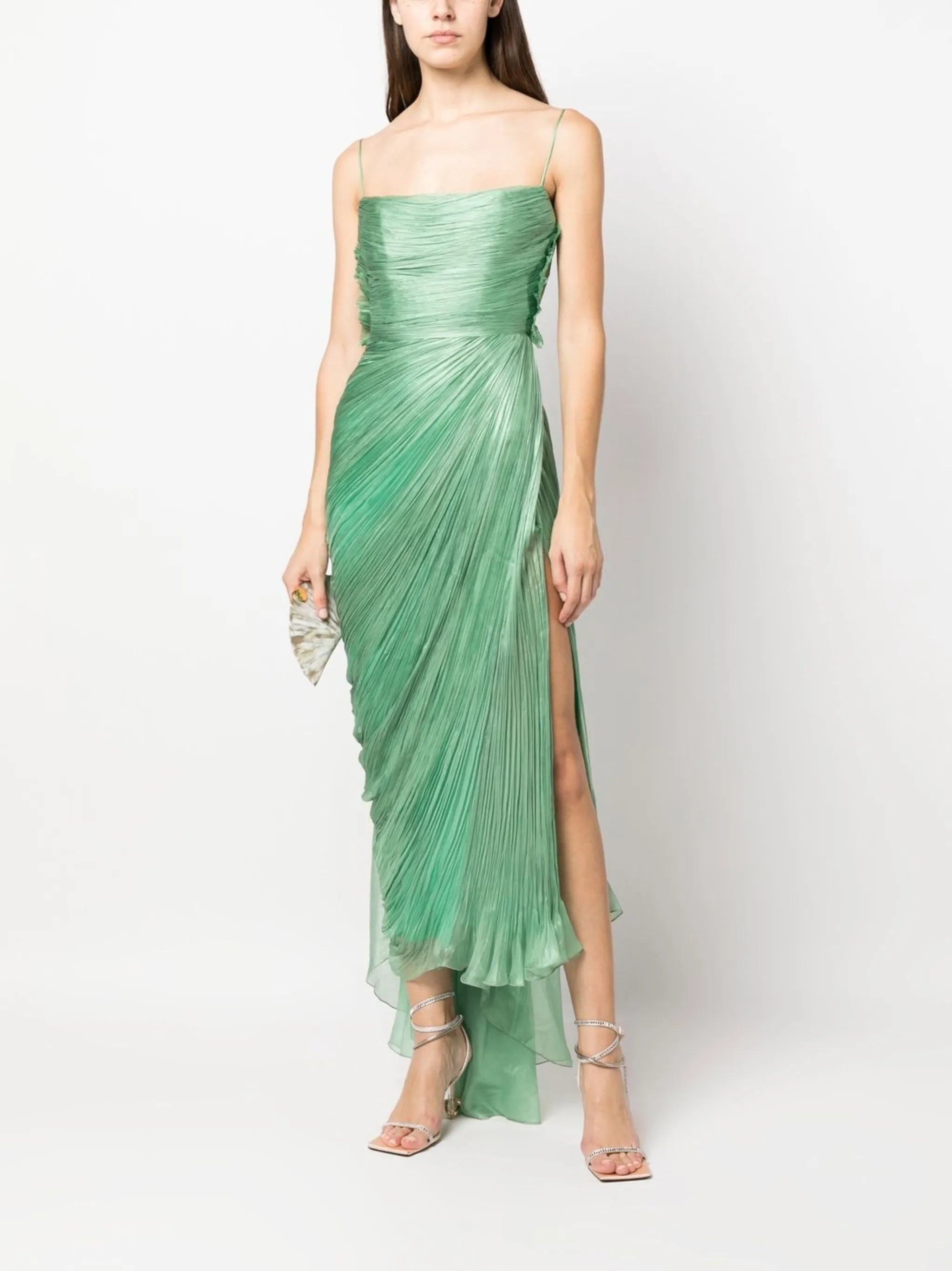 Siona draped silk dress