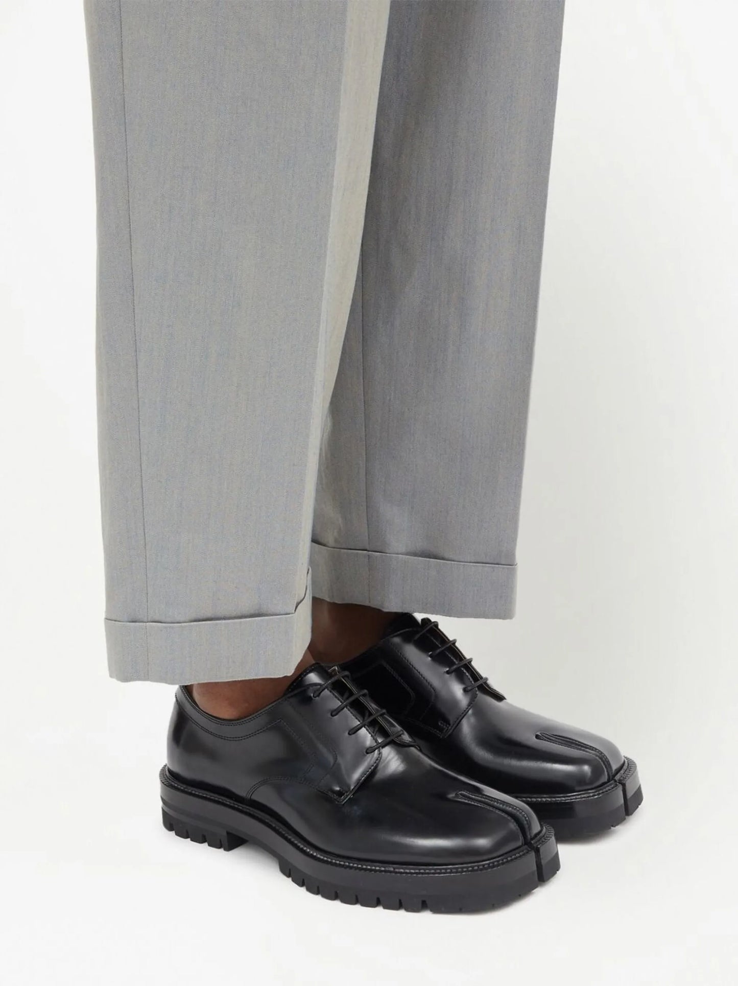 Tabi leather Derby shoes