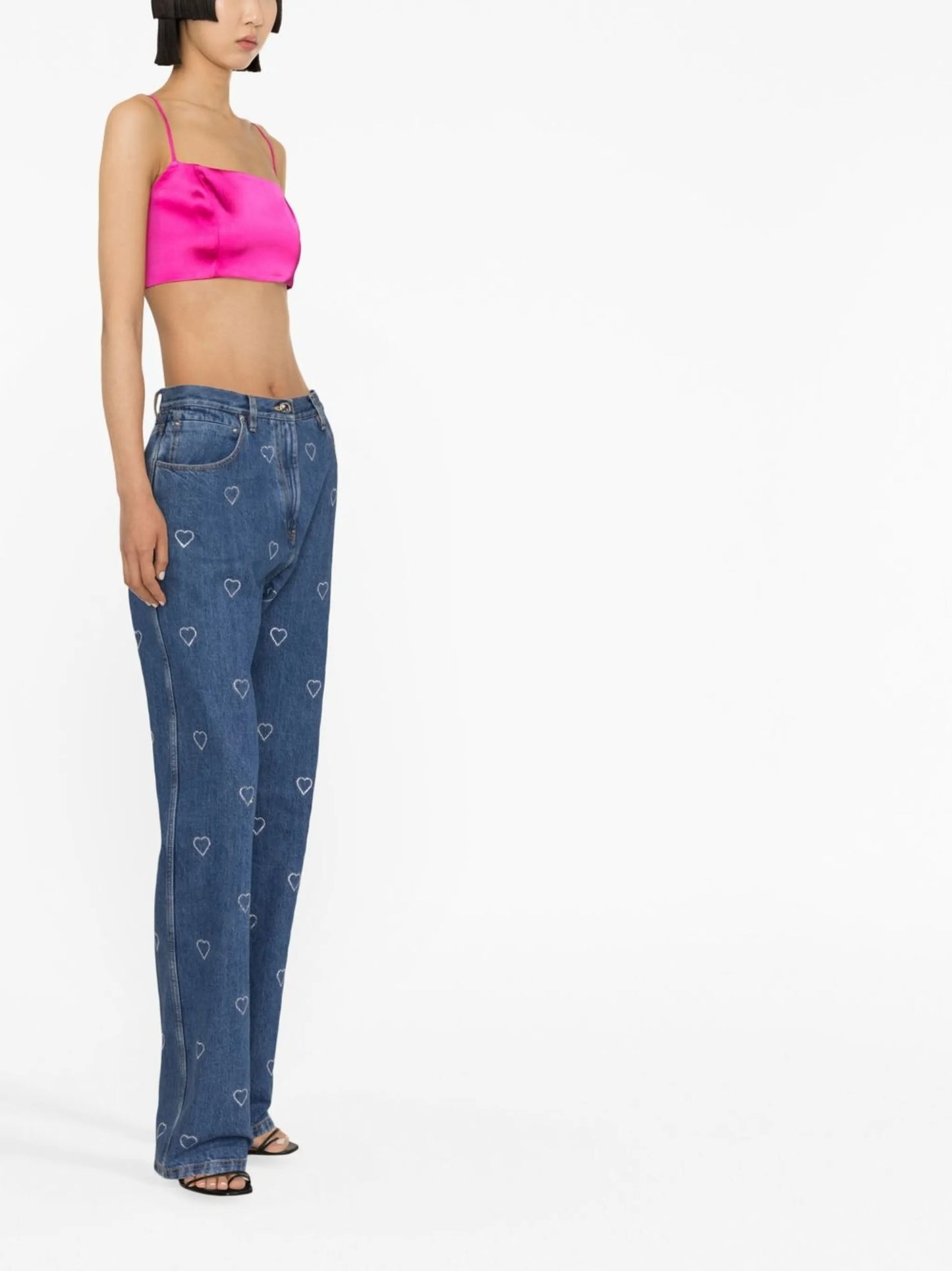 crystal-embellished jeans