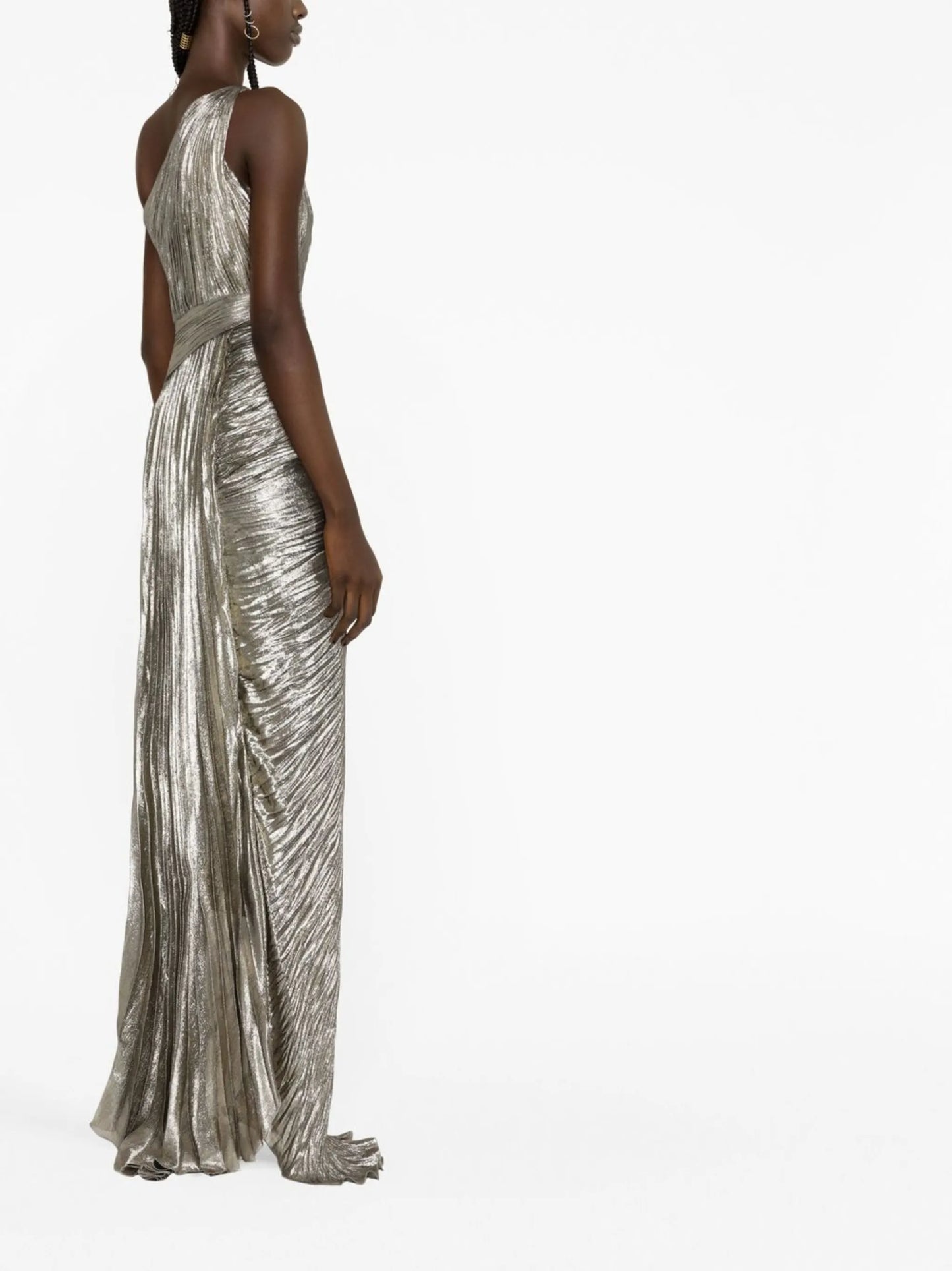 Jolene plissé gown