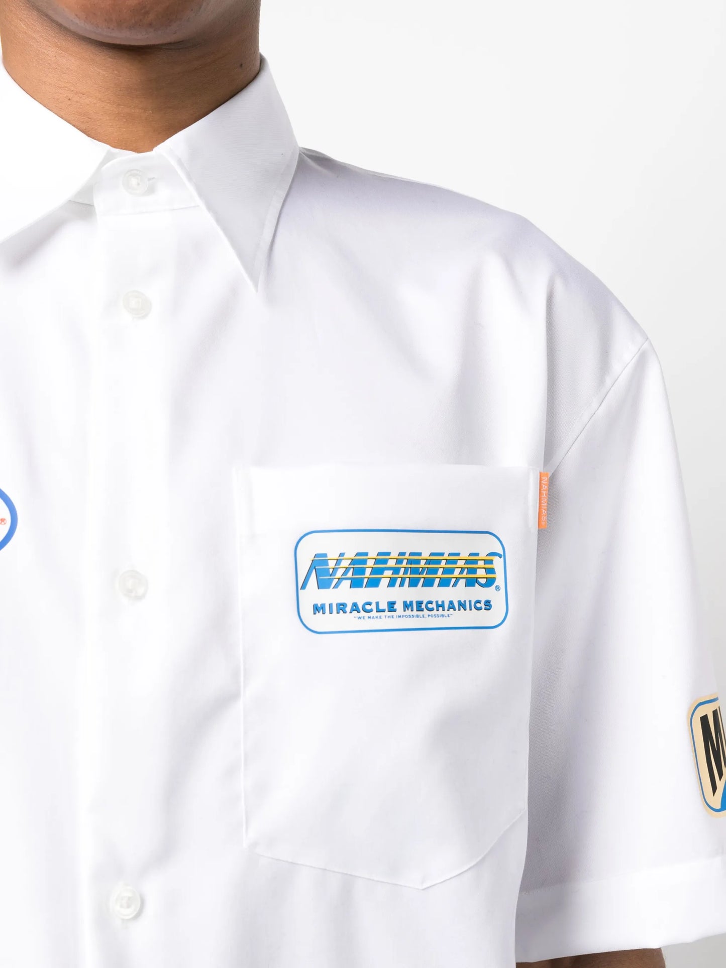 logo-print short-sleeved shirt