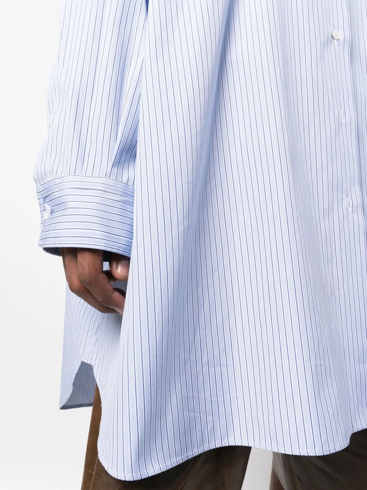 striped long-sleeved shirt