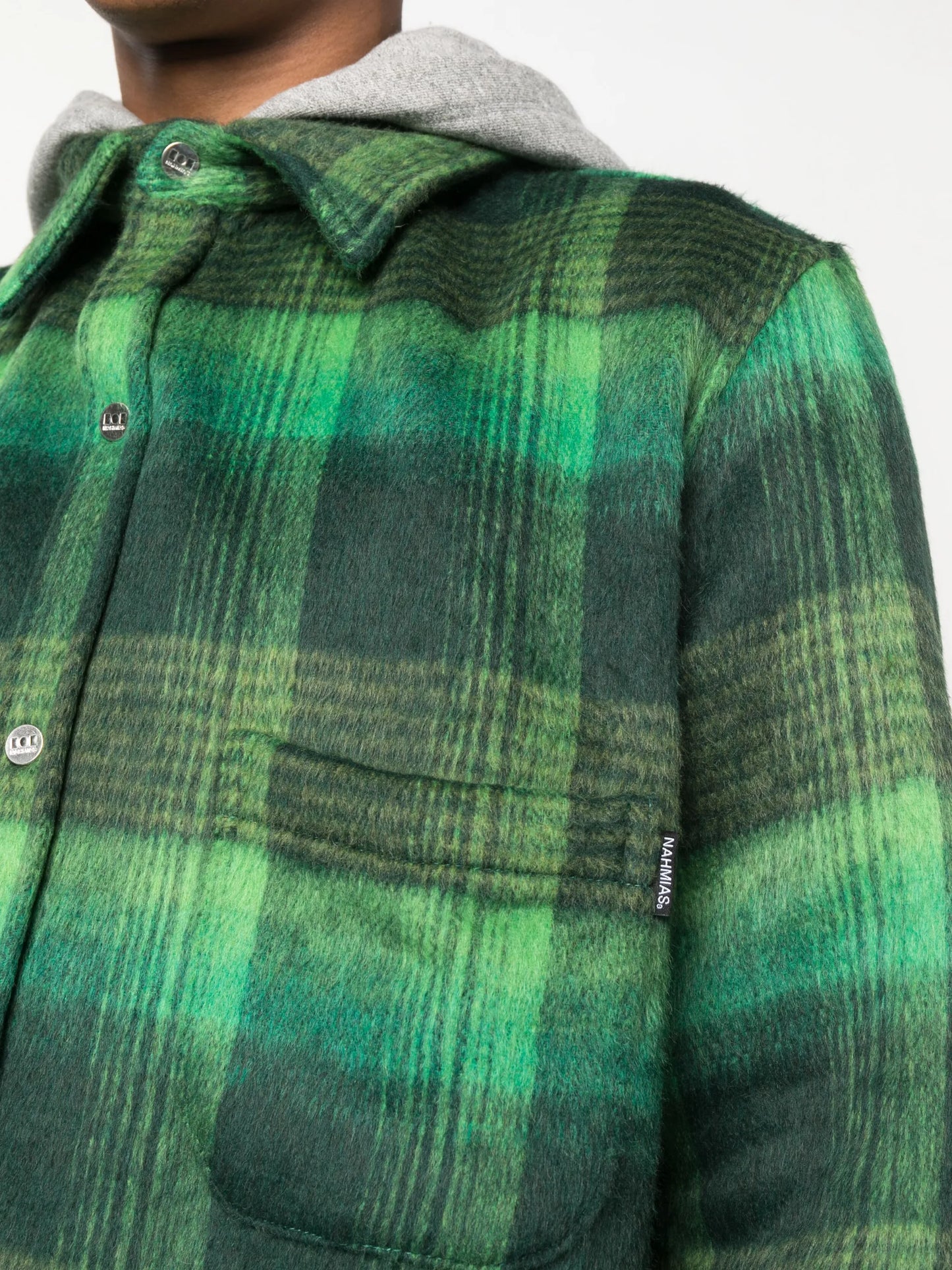 flannel hooded jacket