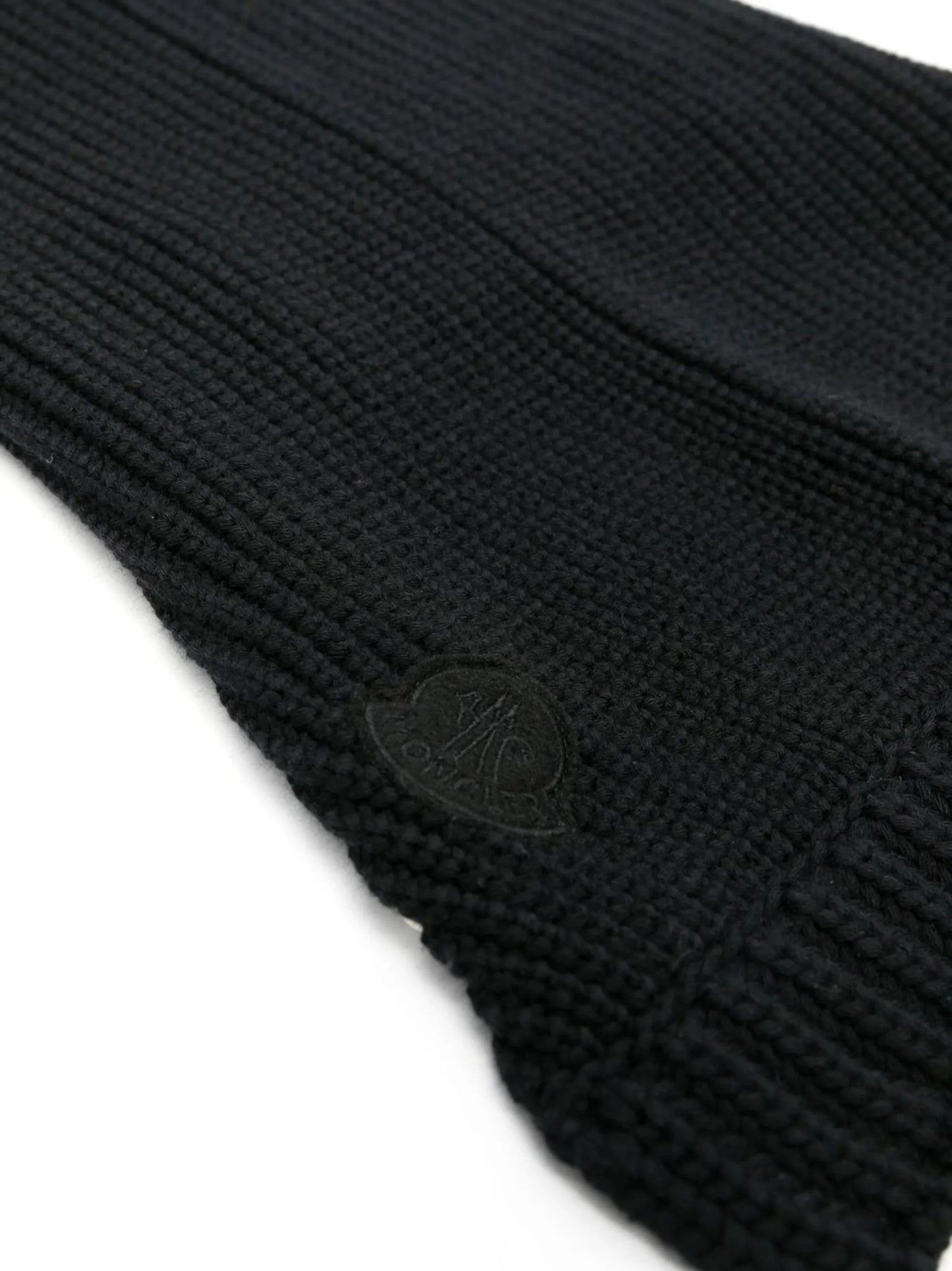 logo-patch knitted dog-vest