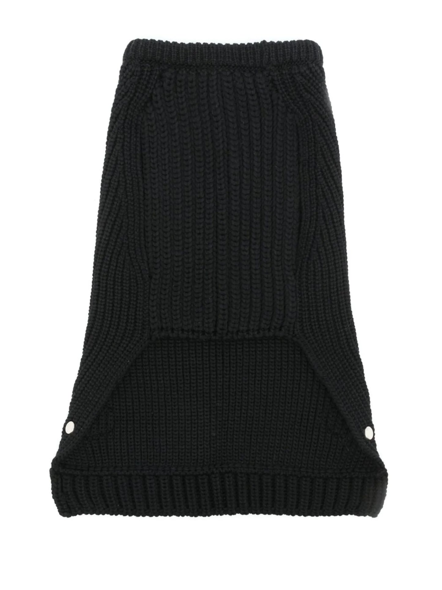 logo-patch knitted dog-vest