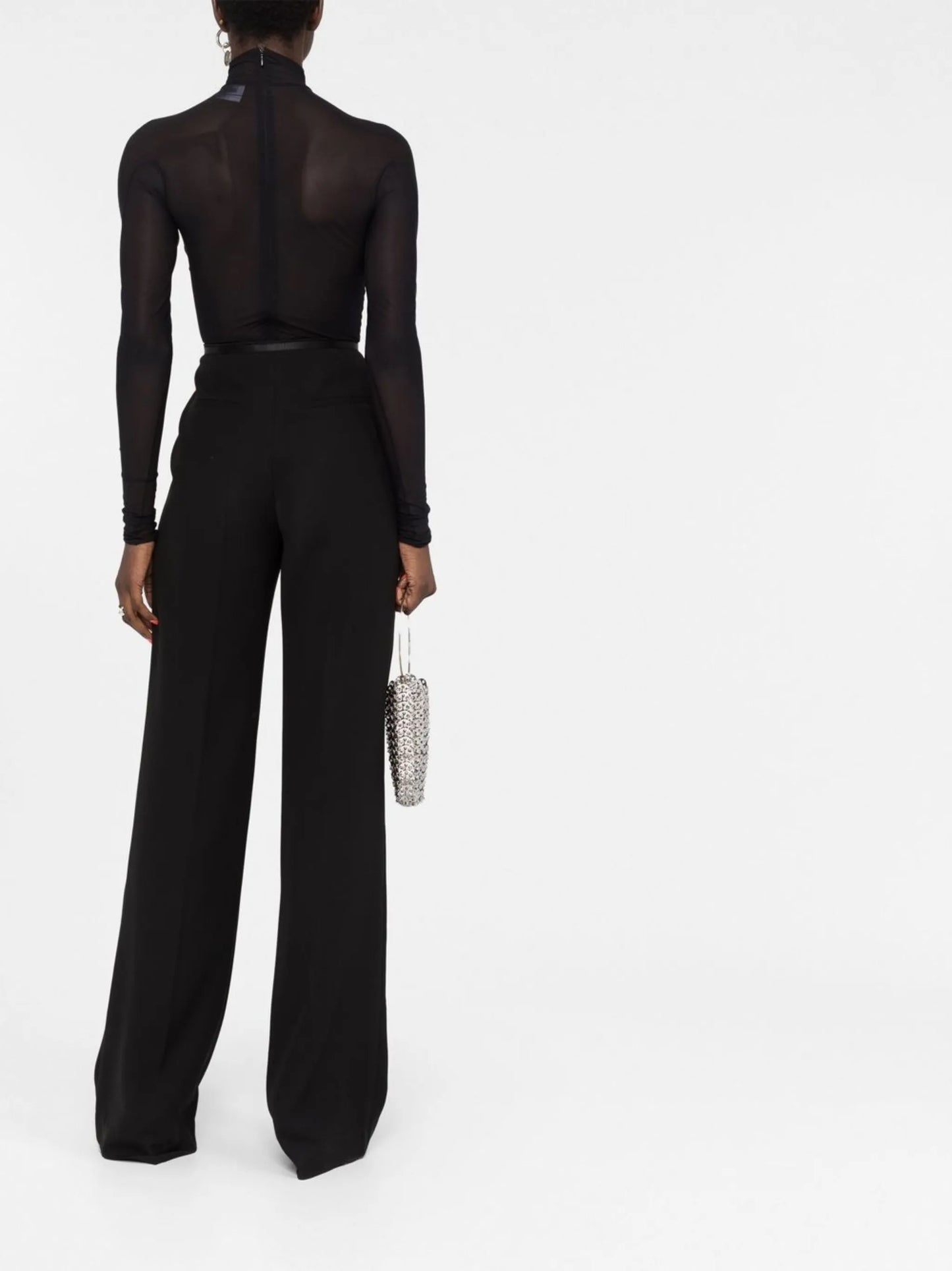 sheer panelled bodysuit