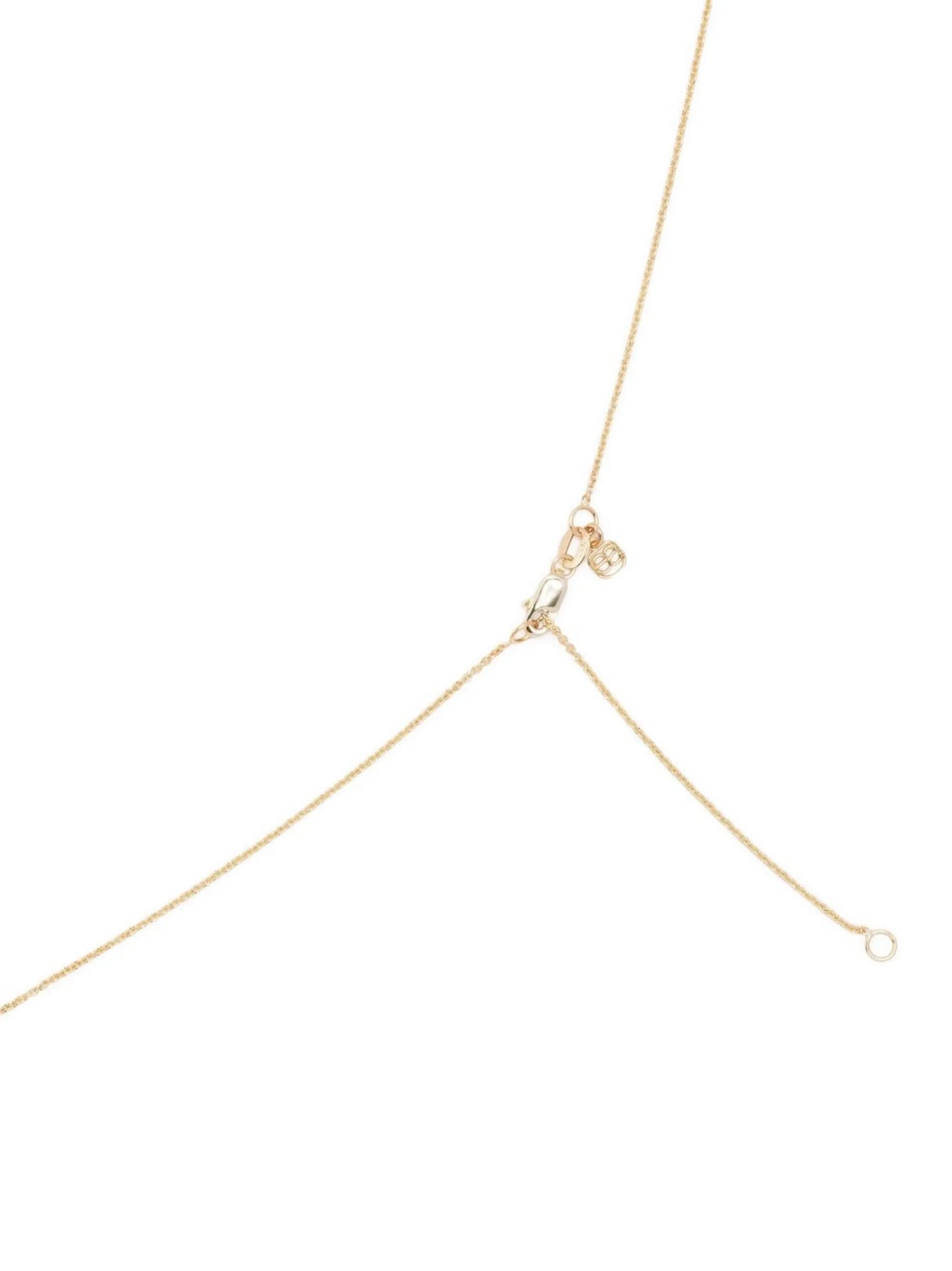 14kt yellow gold cactus charm necklace