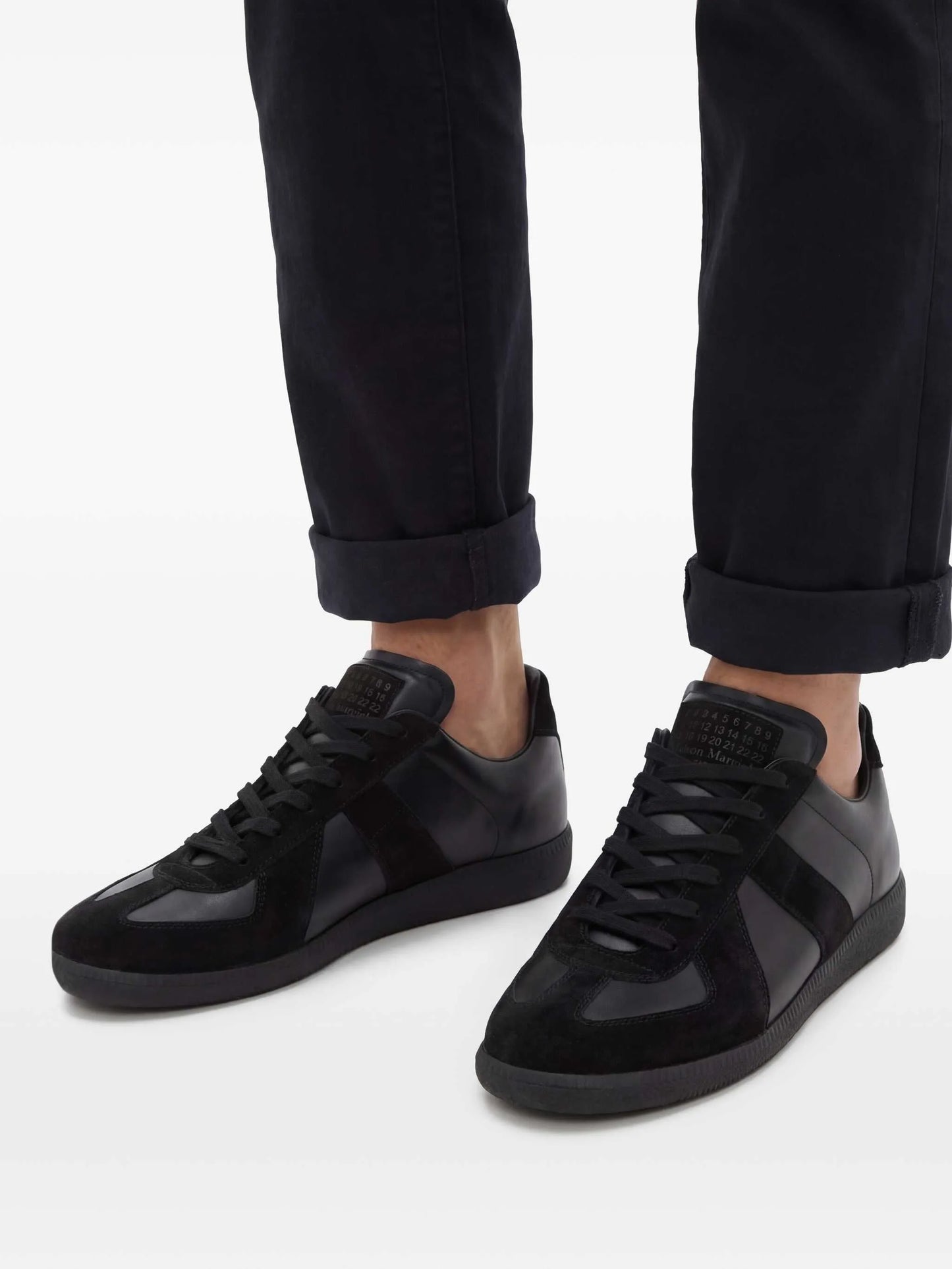 Replica low-top leather sneakers