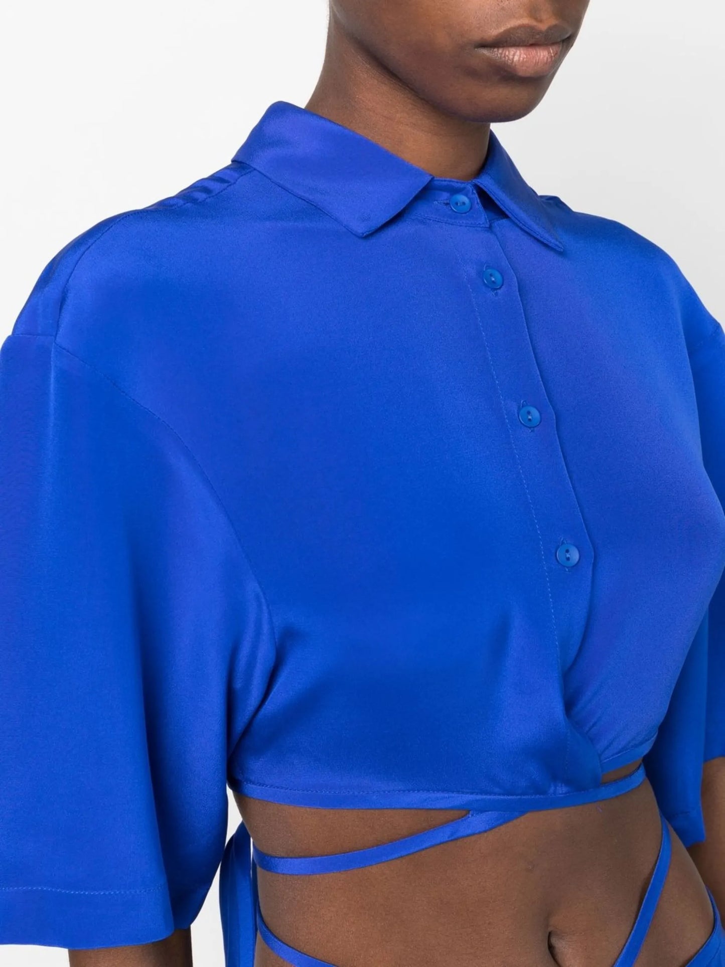 cropped short-sleeve shirt