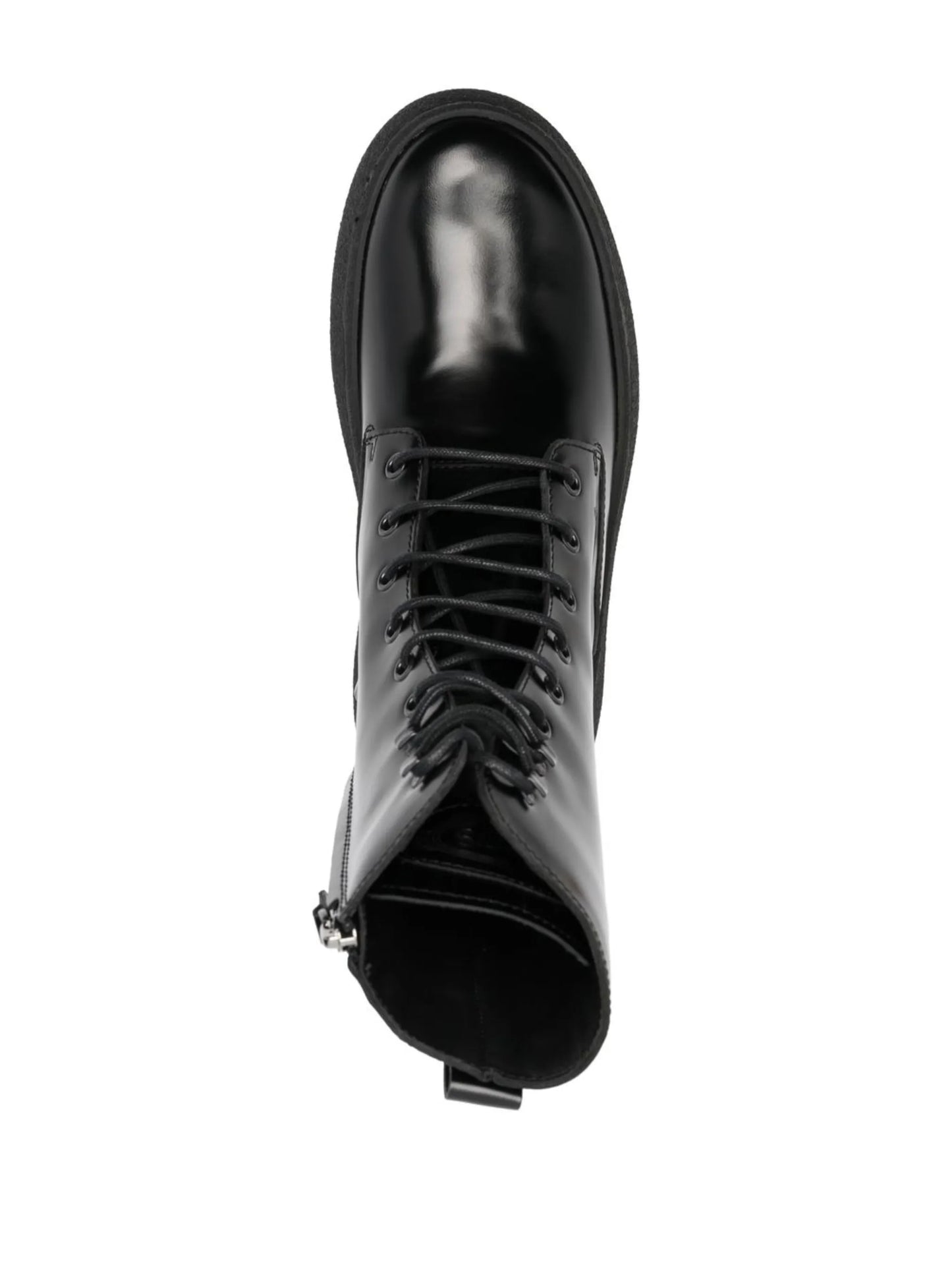 polished lace-up ankle boots