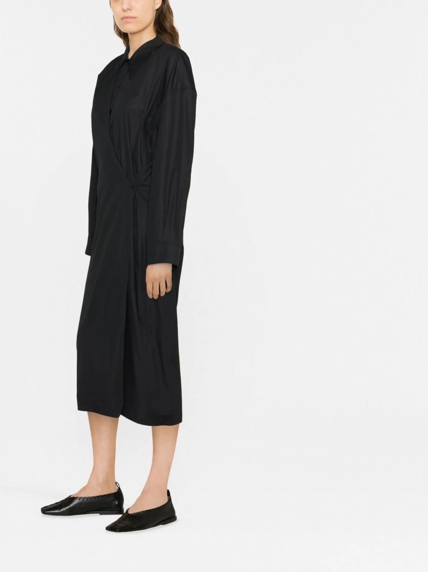 Twisted shirt dress