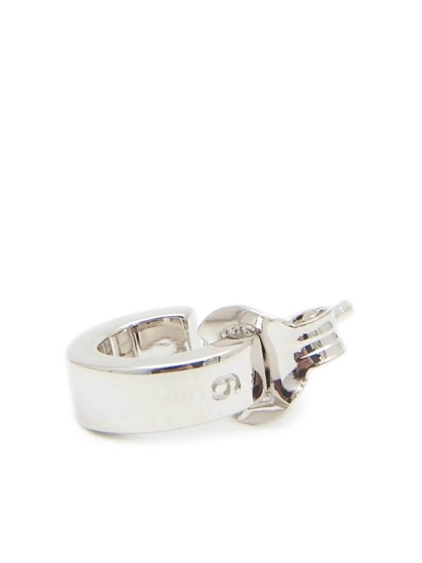 Minimal engraved hoop earrings