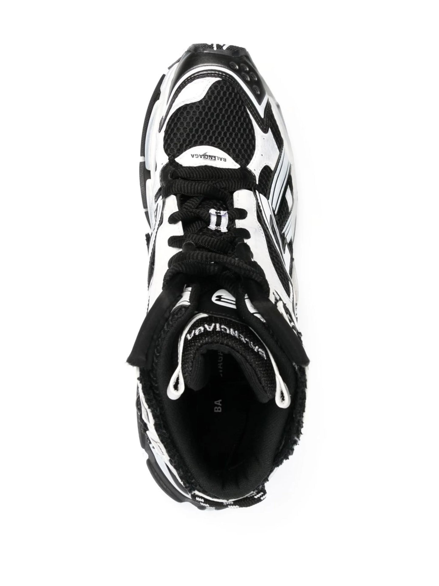 Runner panelled high-top sneakers