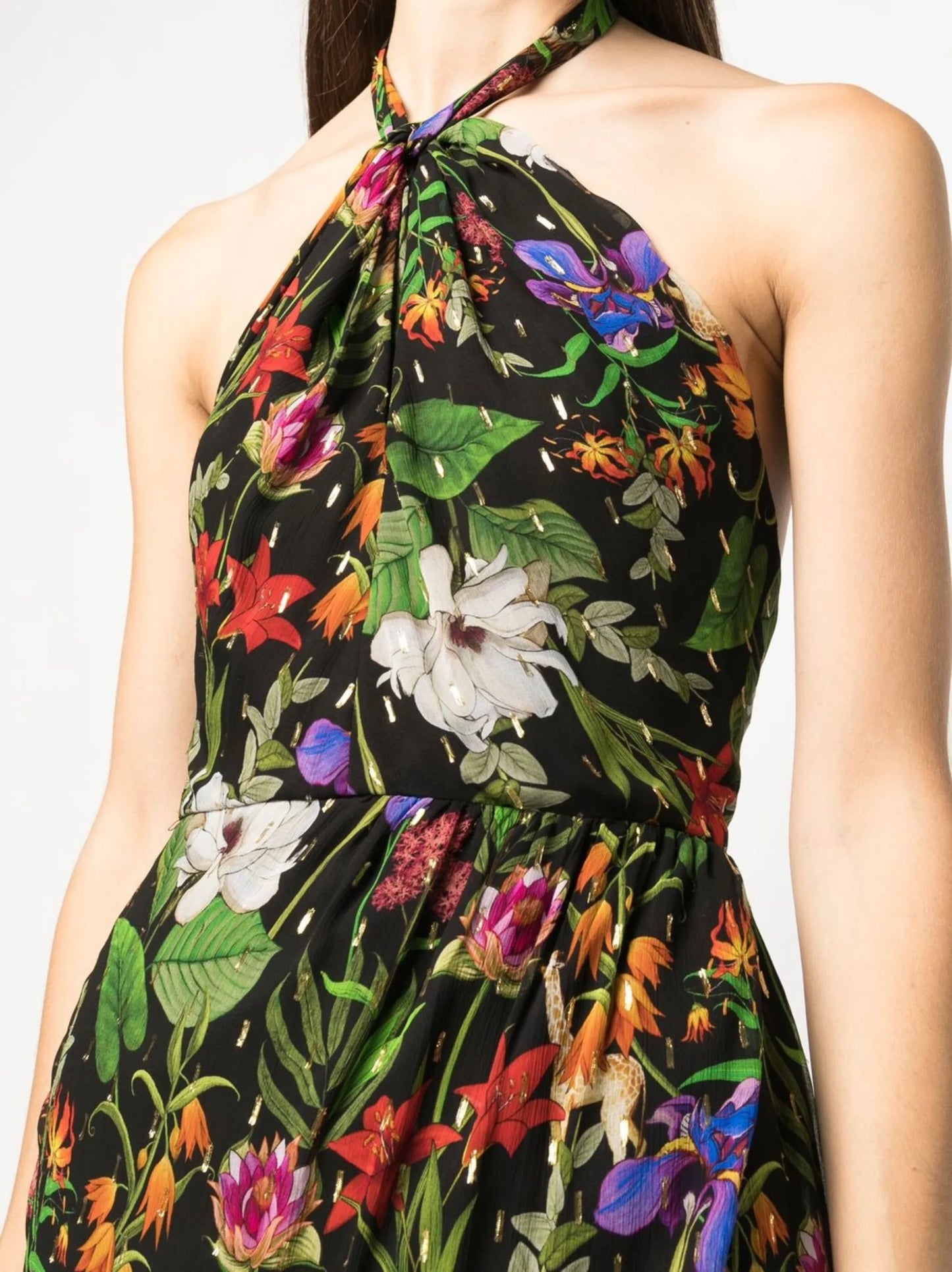 Alyona halterneck dress