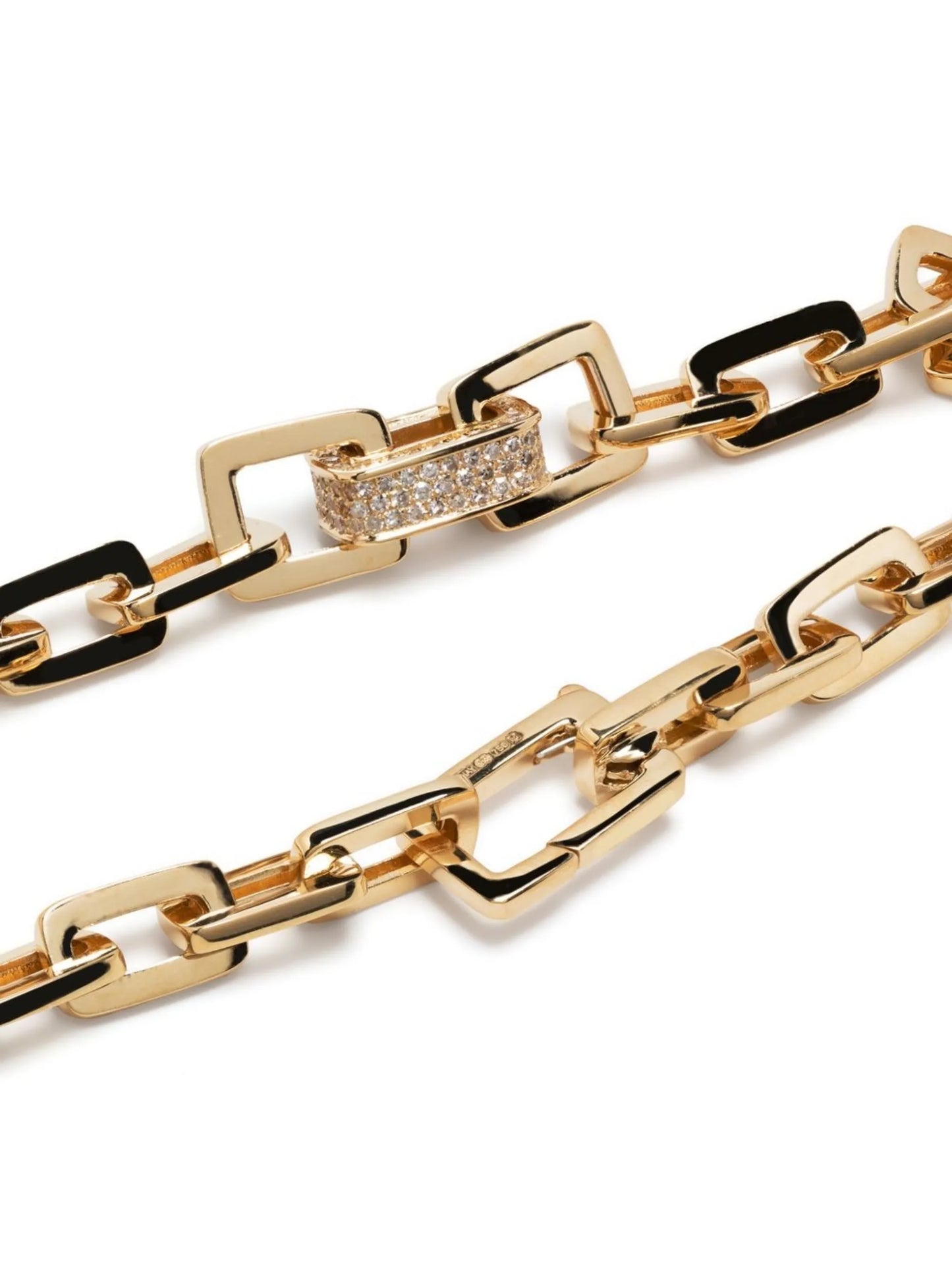 18K yellow gold mini deco diamond bracelet