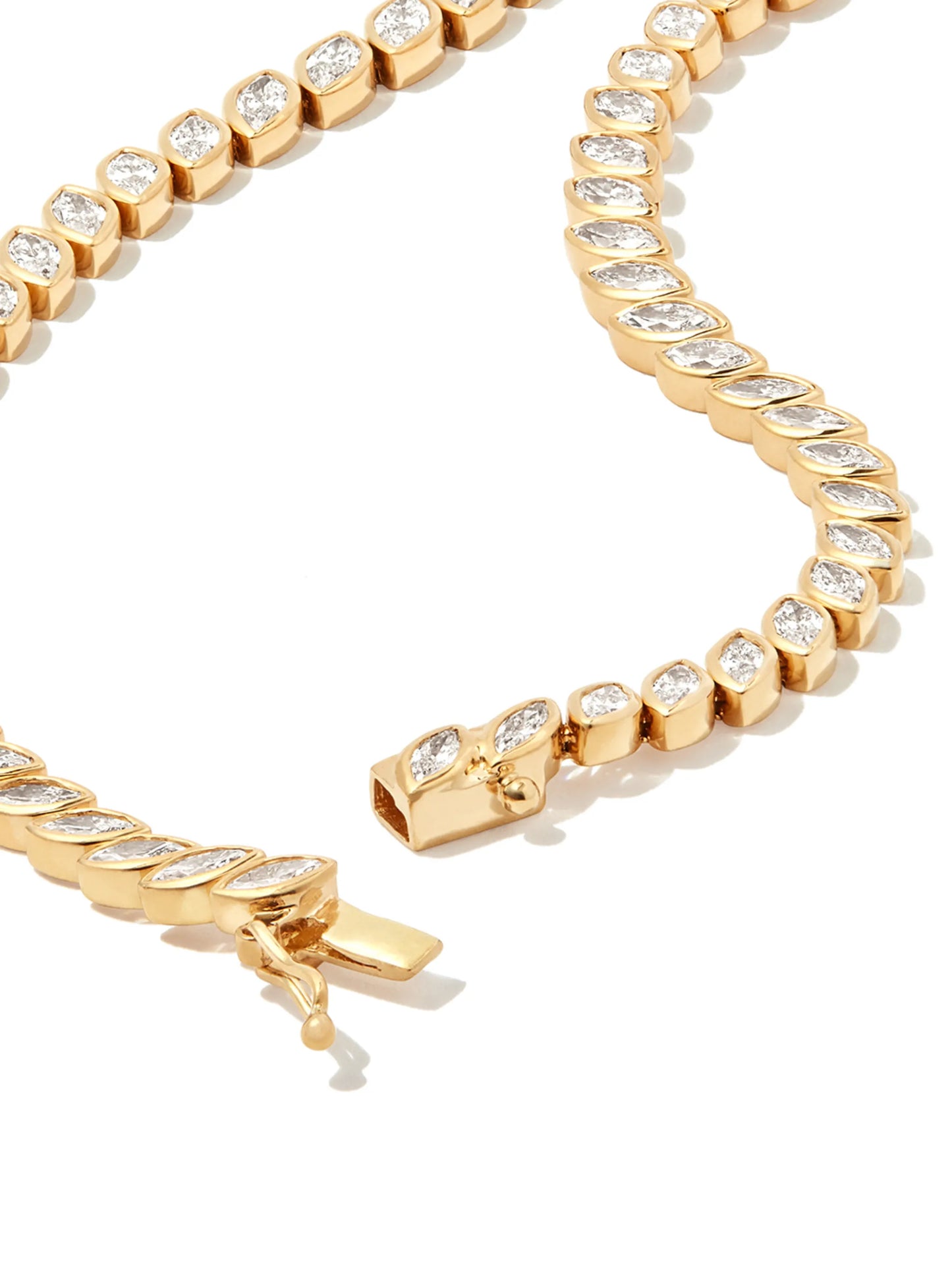 18kt yellow gold diamond choker necklace