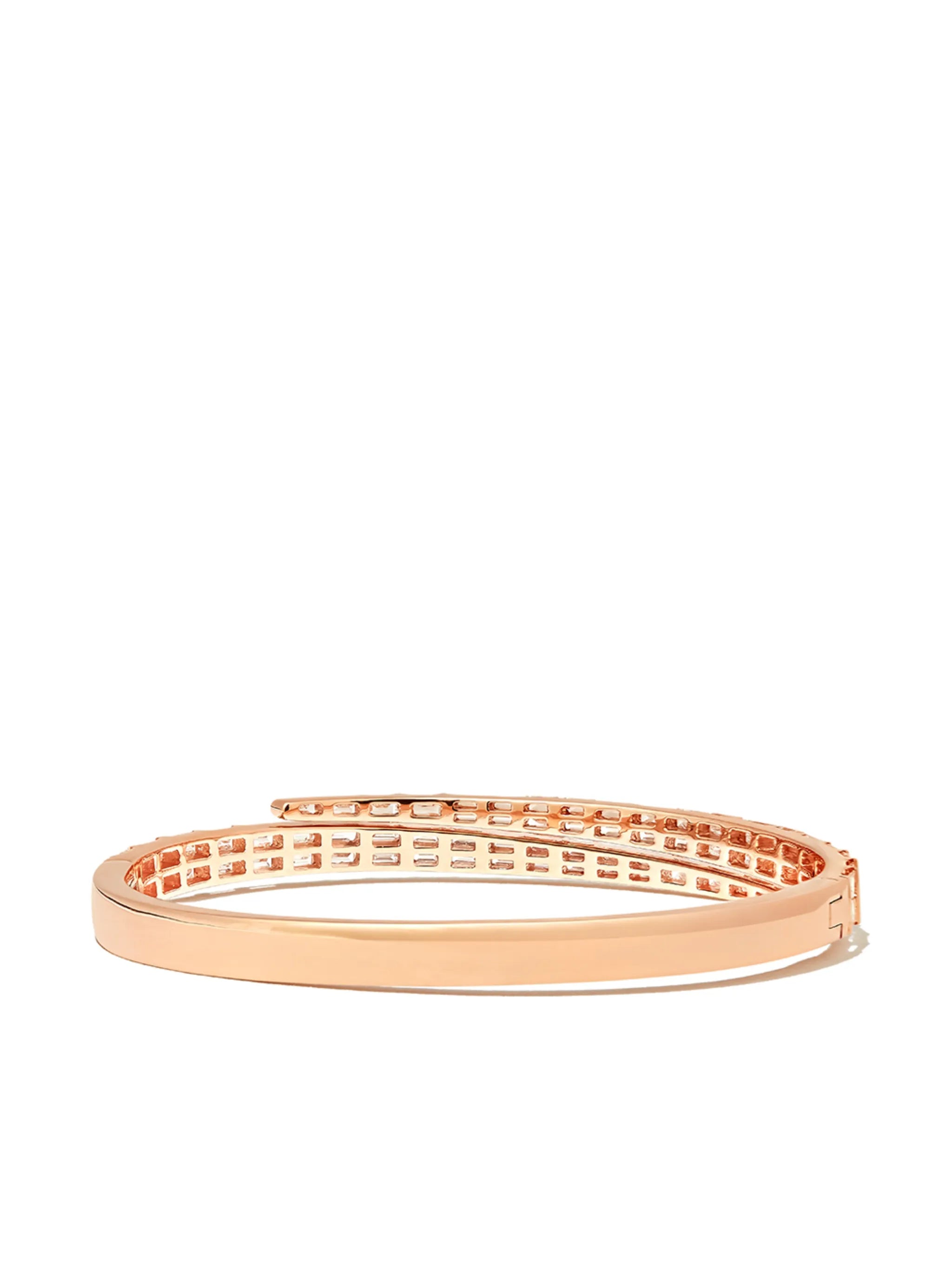 18kt rose gold Coil diamond bracelet
