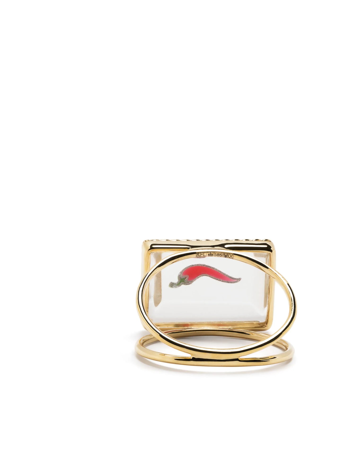 18kt yellow gold Lucky FelFel ring