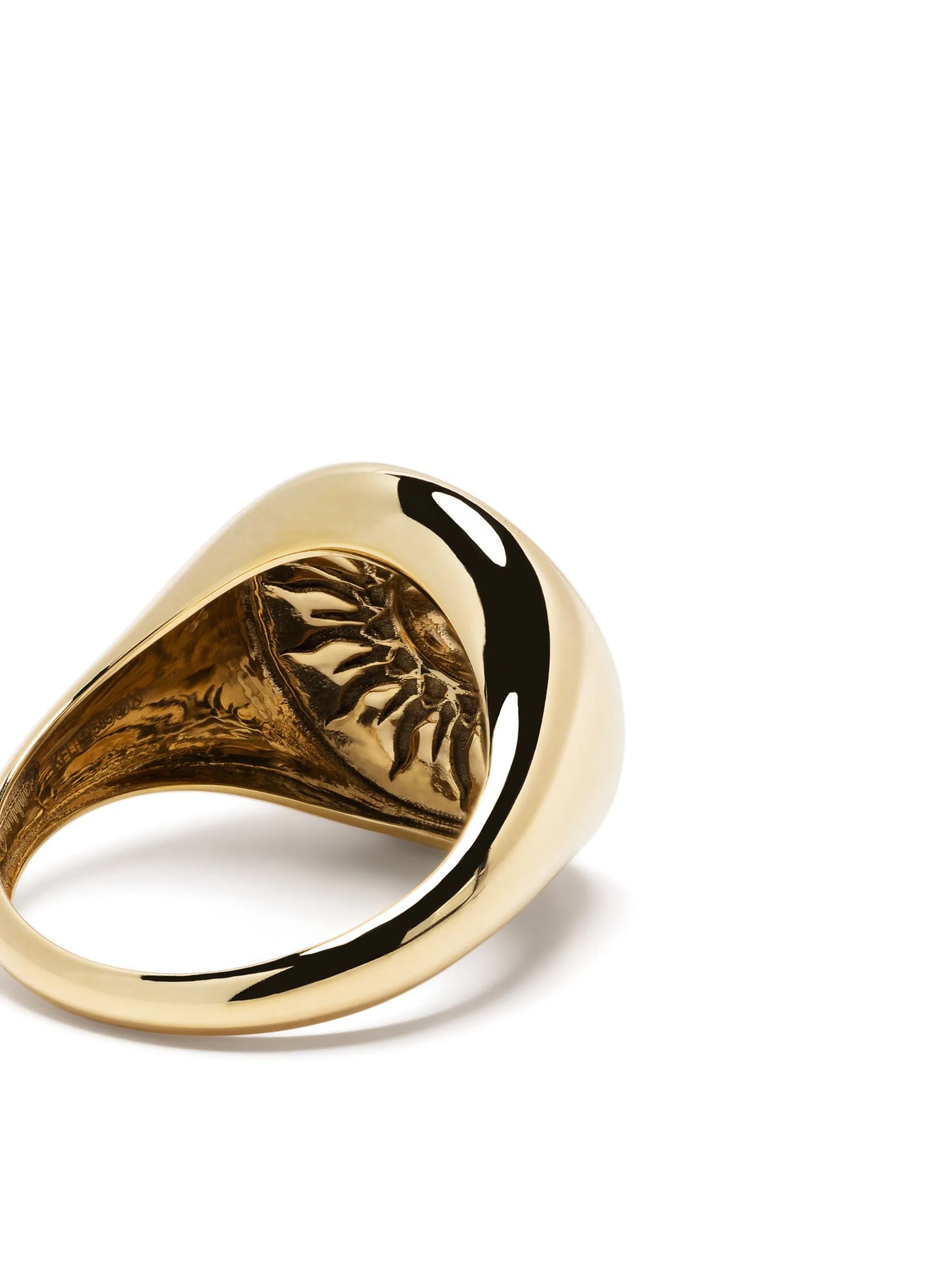 18kt yellow gold Shams signet ring