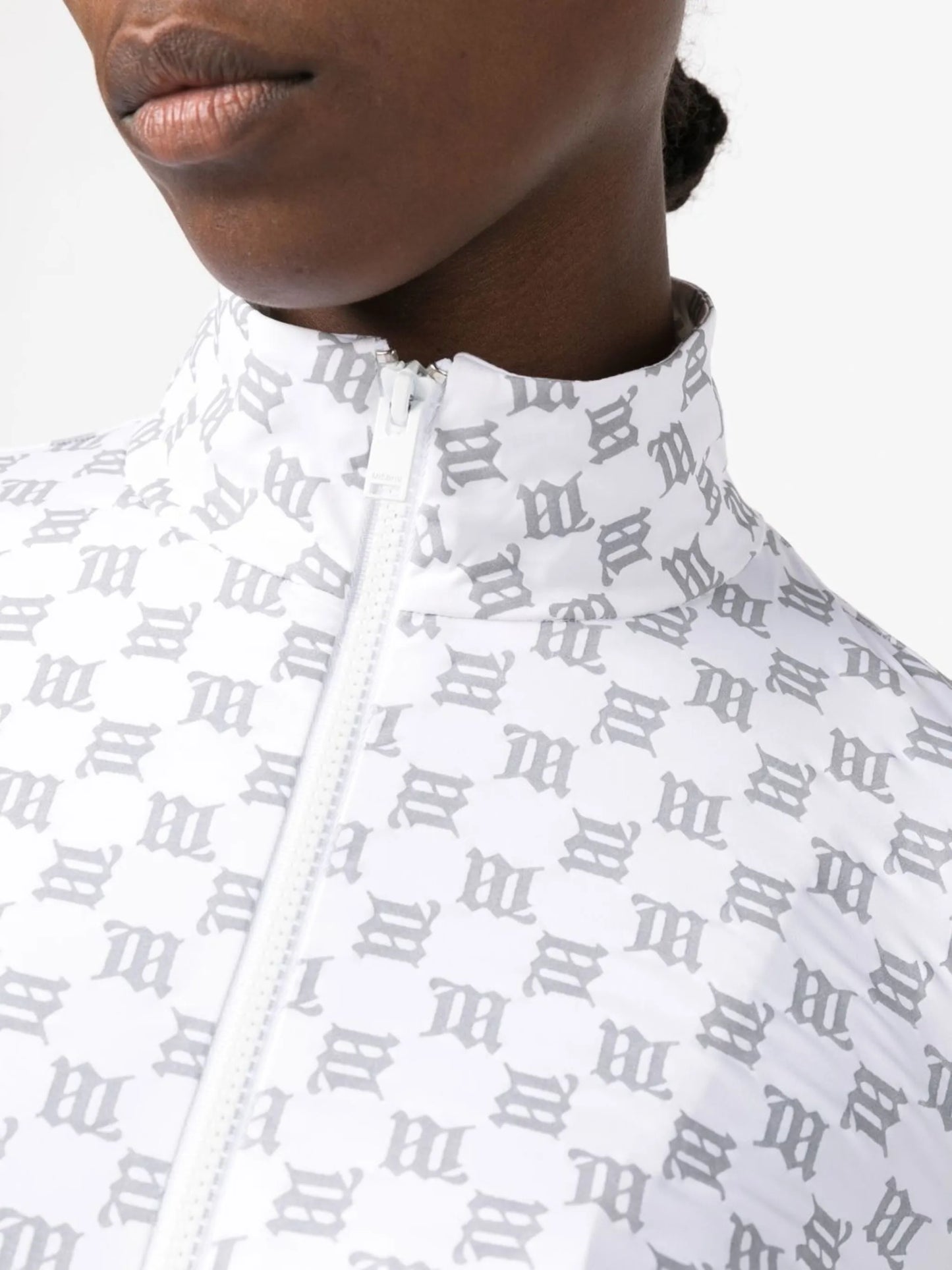 monogram-pattern ski top