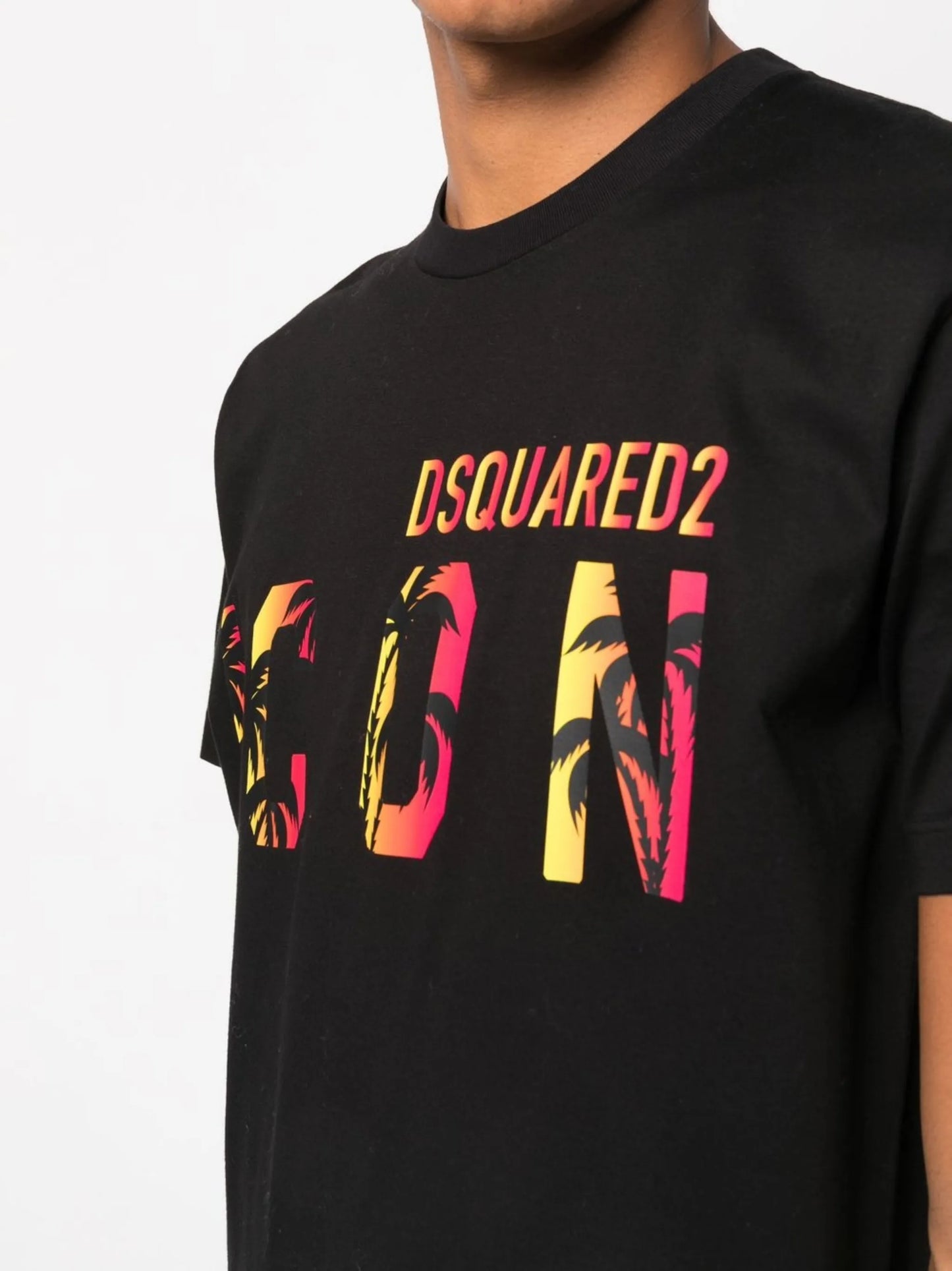 Icon tropical logo-print T-shirt