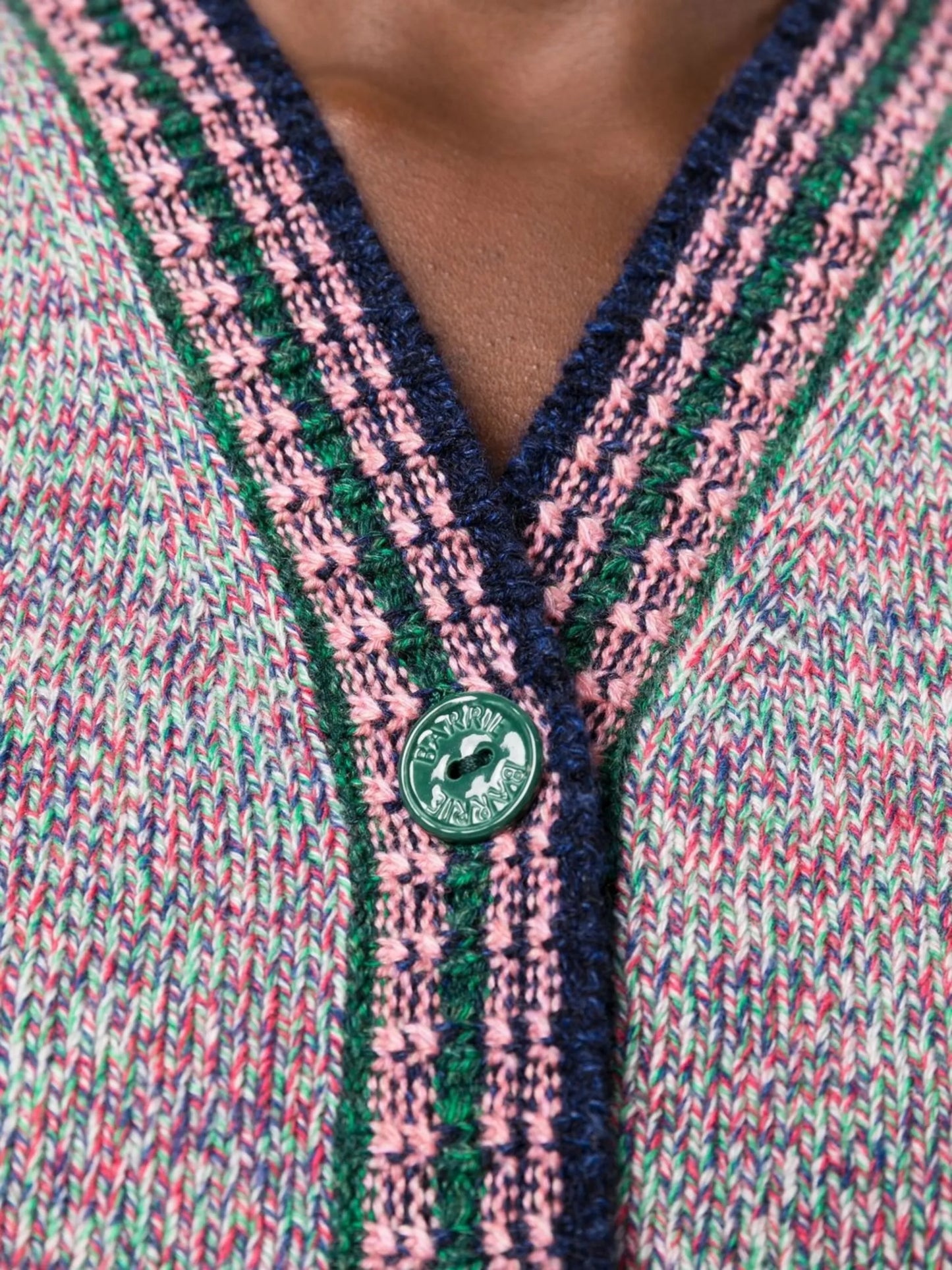 sleeveless marl cashmere cardigan
