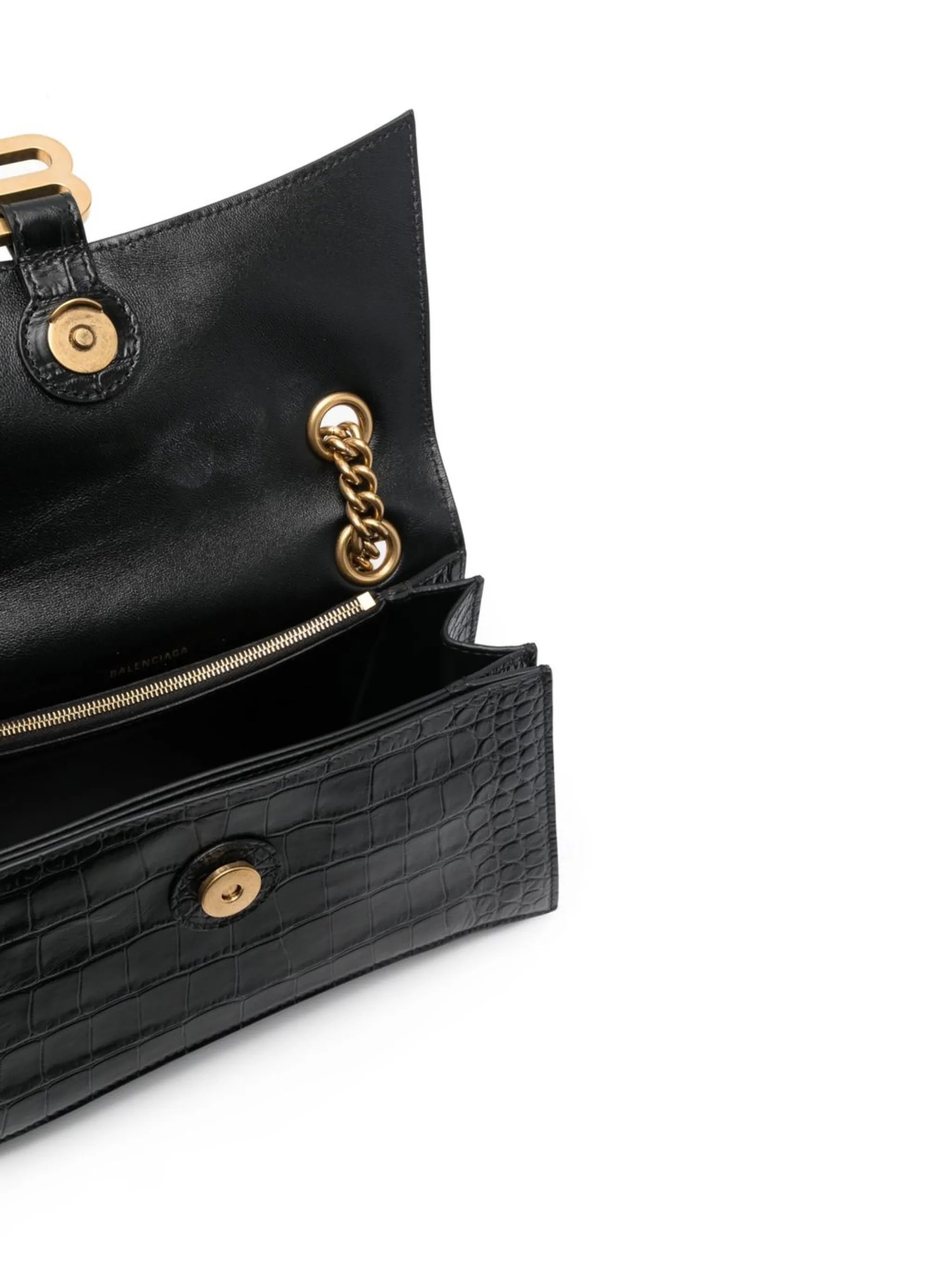 small Crush crocodile-embossed shoulder bag