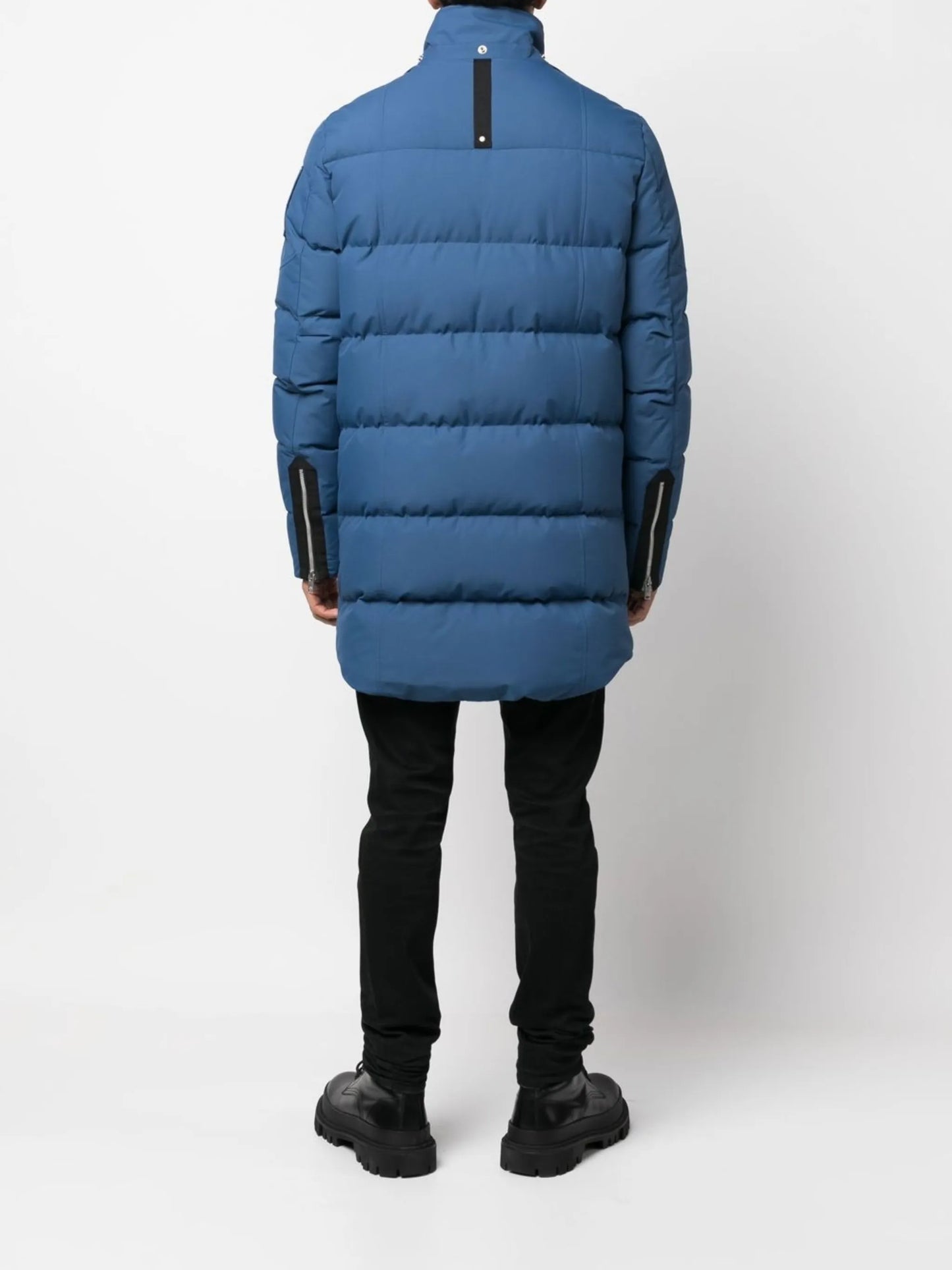 detachable-hood padded coat