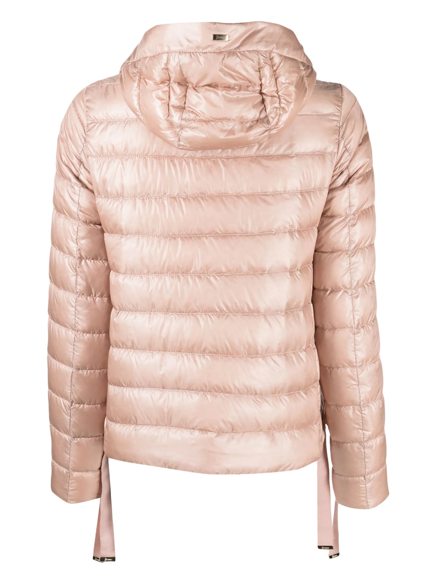 padded hooded down jacket