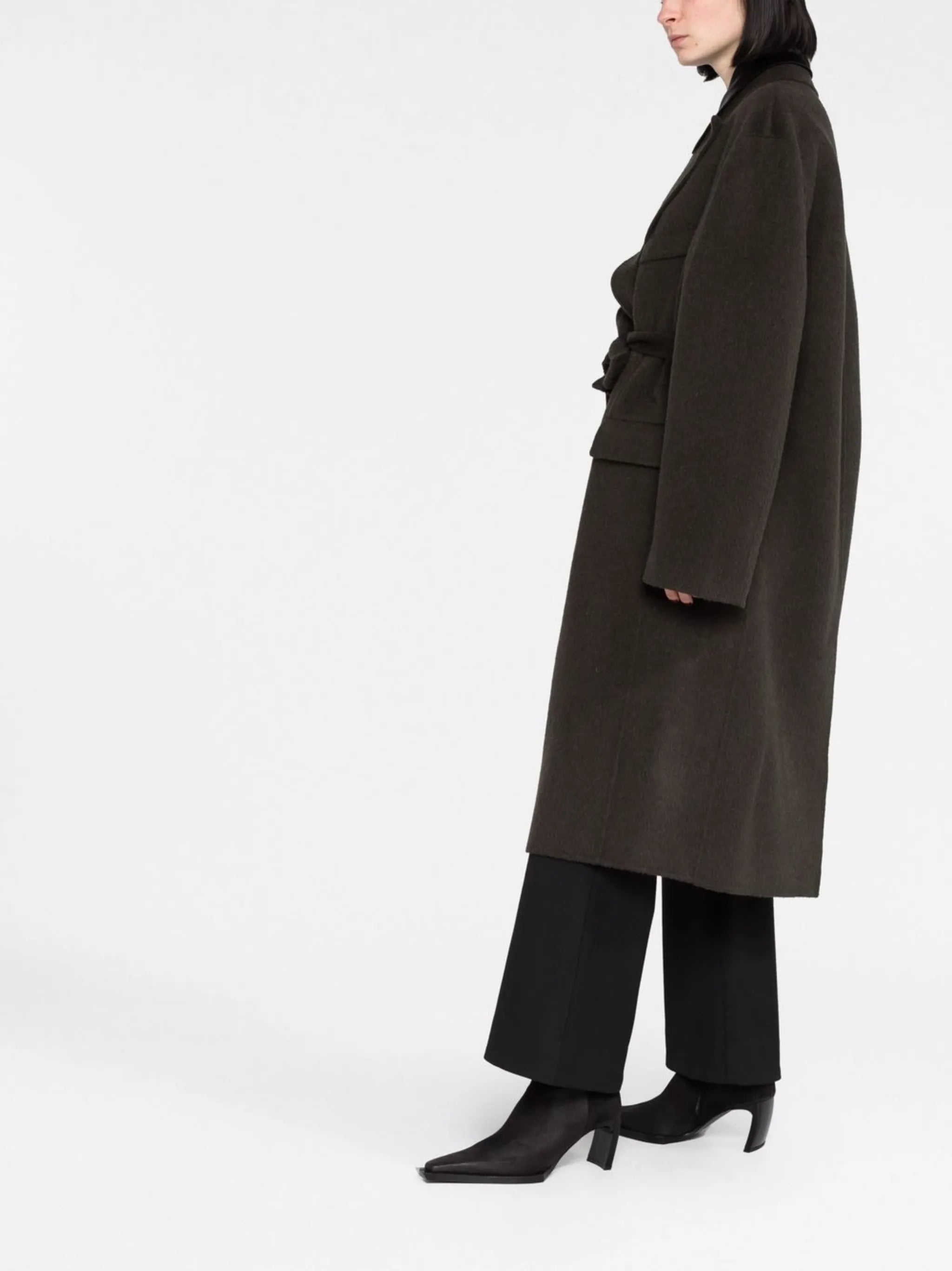 Onessa tie-waist midi coat