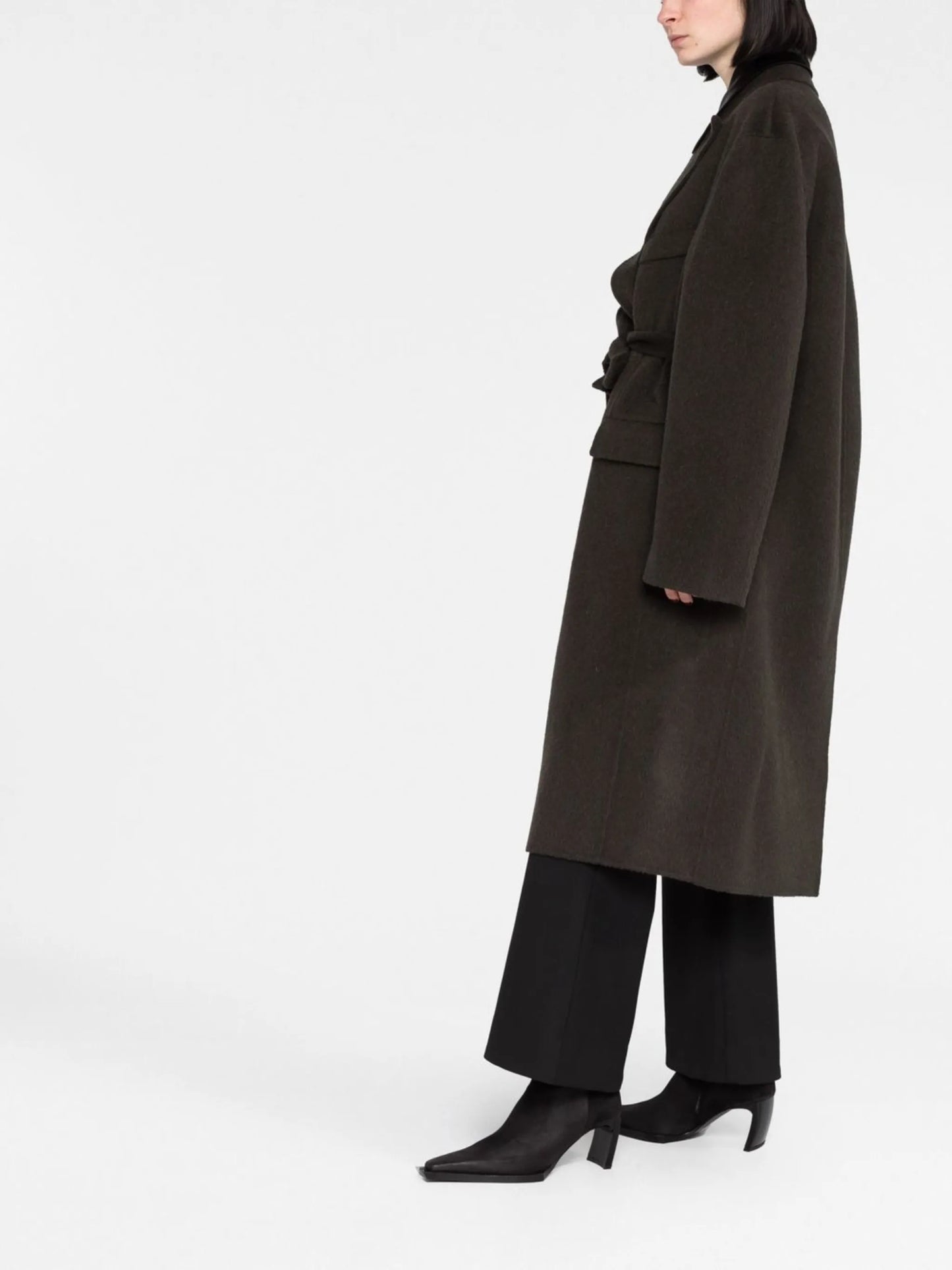 Onessa tie-waist midi coat