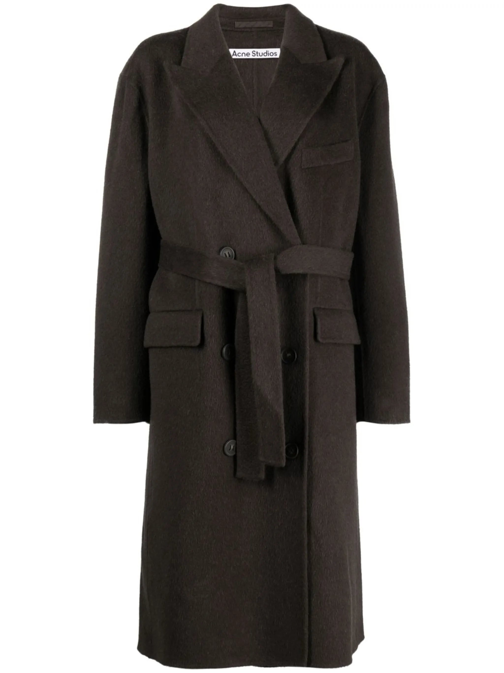 Onessa tie-waist midi coat