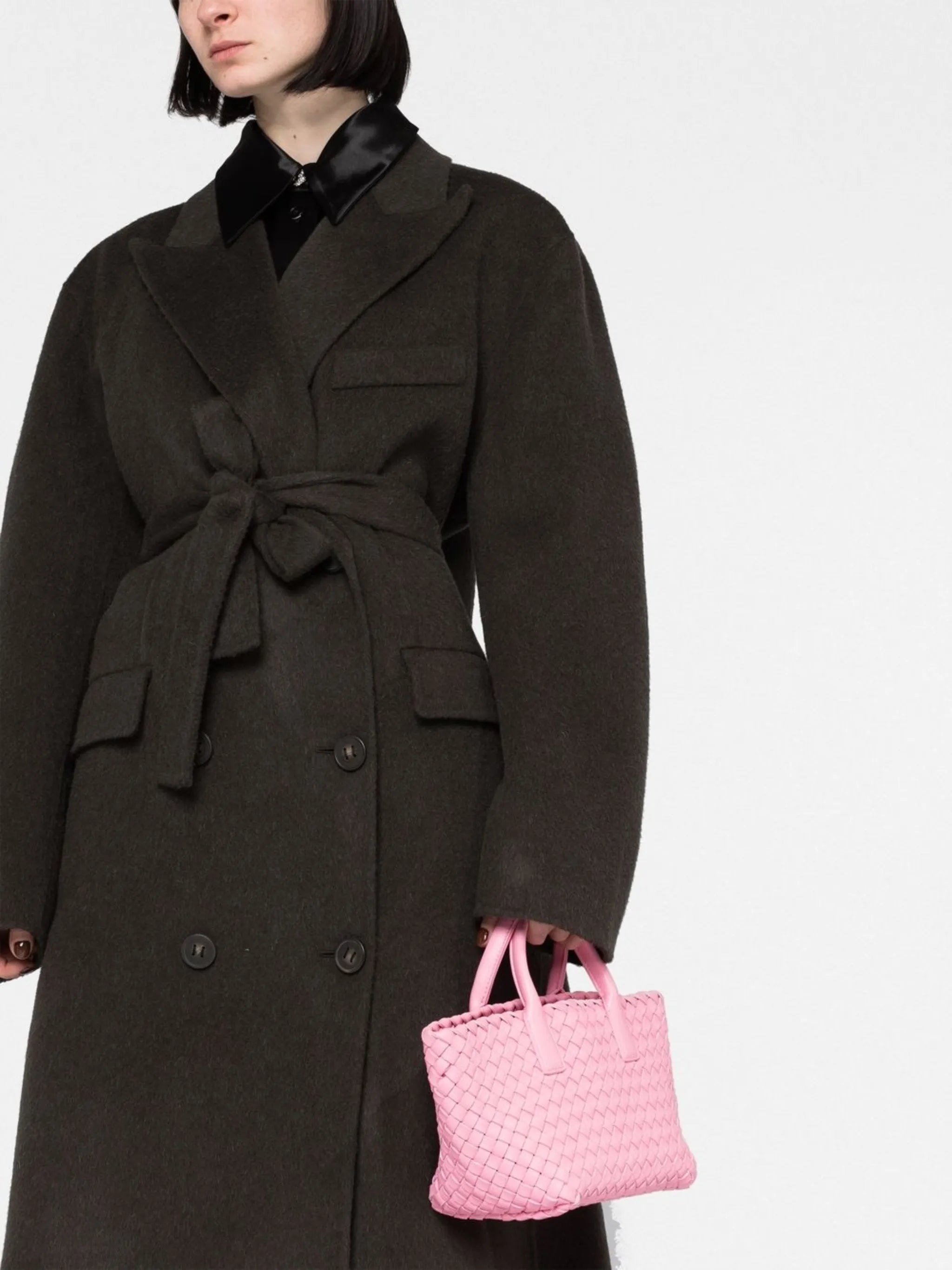 Onessa tie-waist midi coat