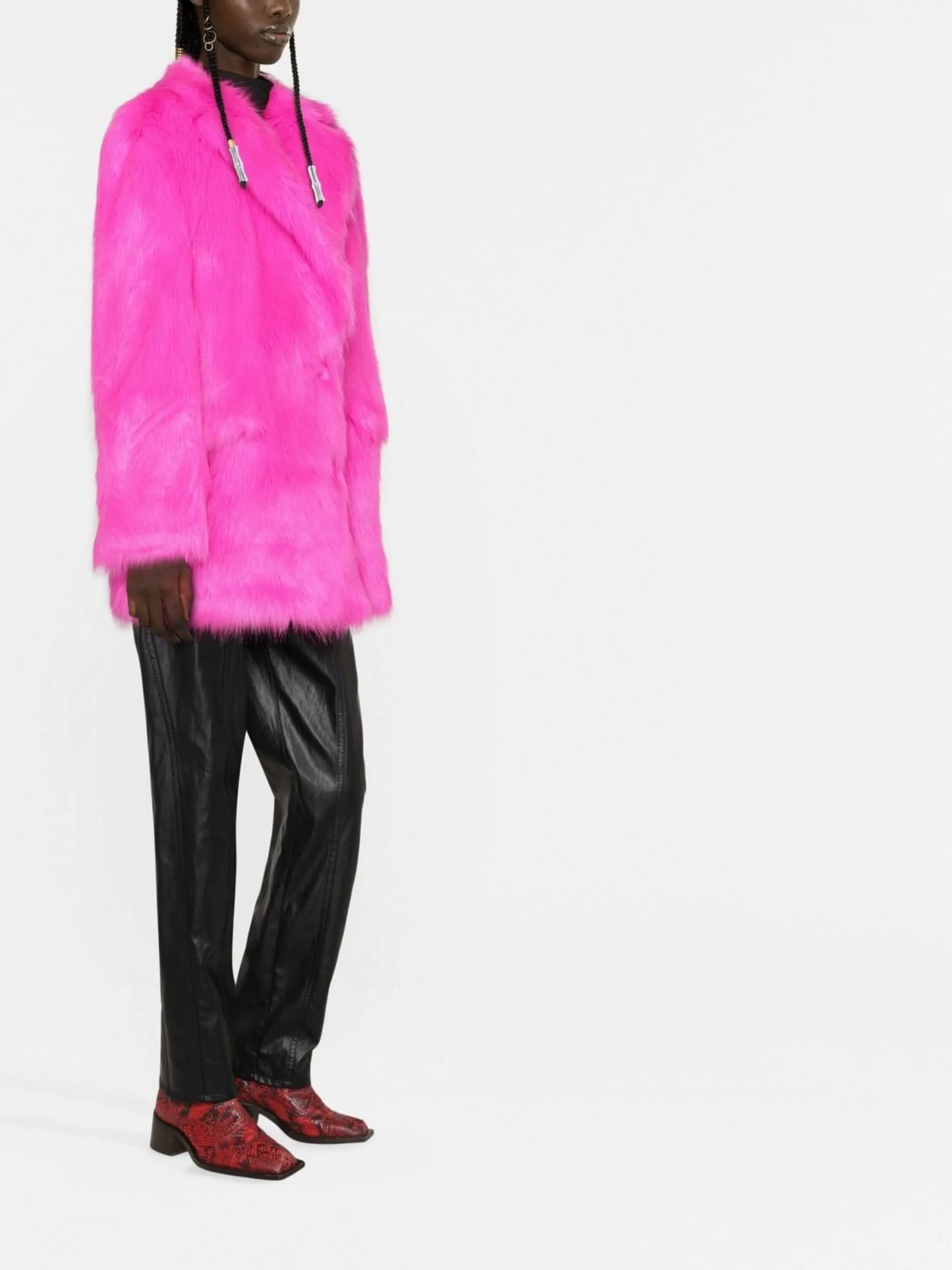 Carter faux-fur blazer