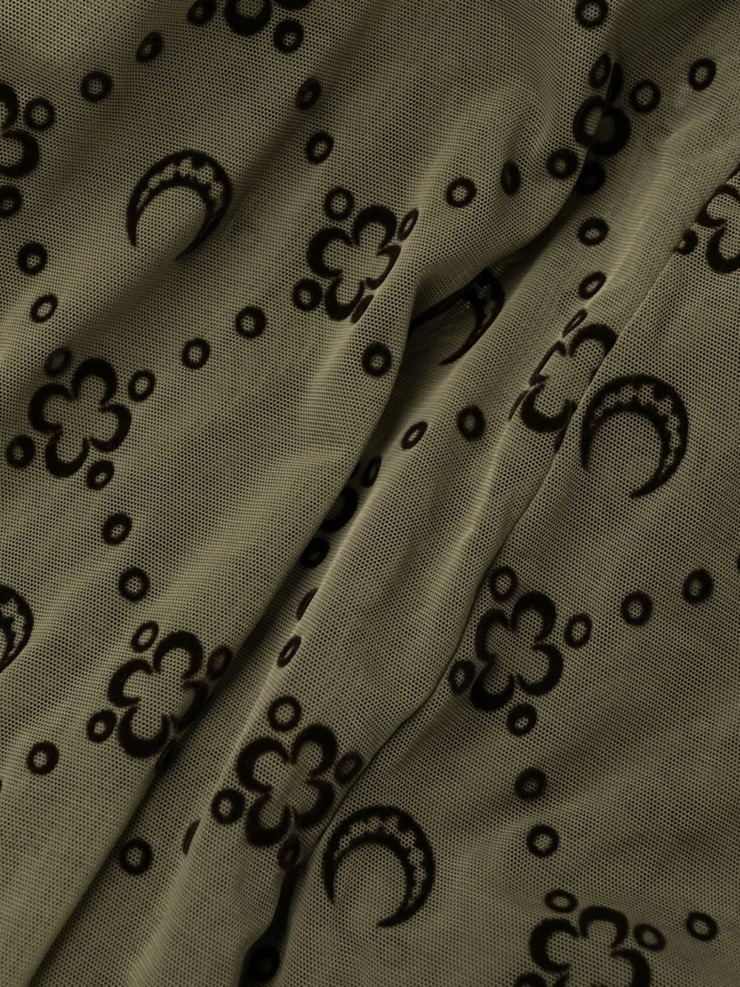 flocked-monogram tights