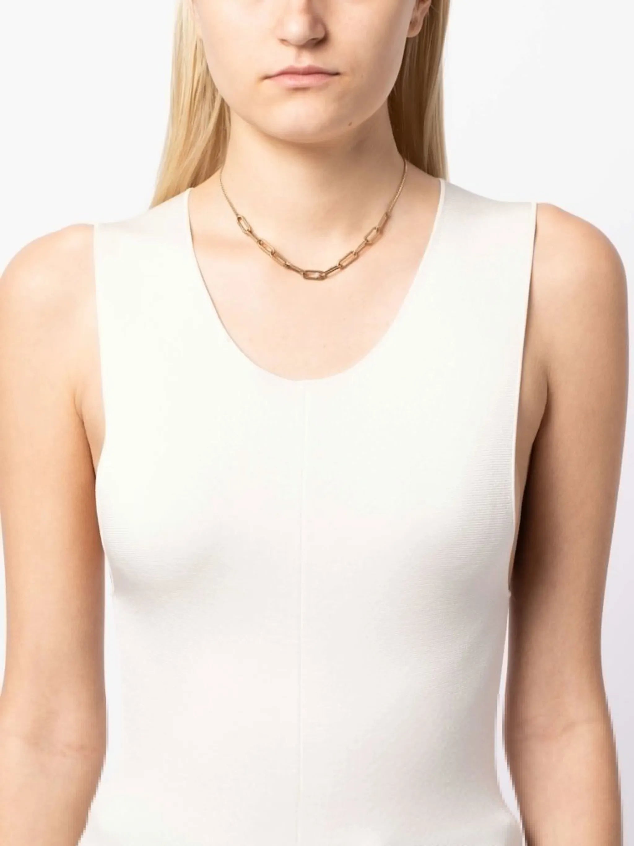 14kt yellow gold mix-chain diamond necklace