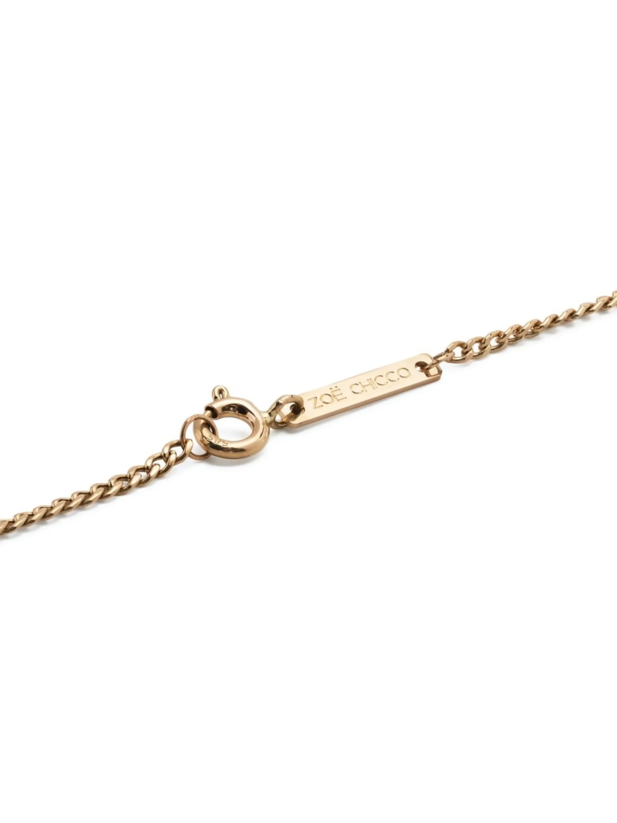 14kt yellow gold mix-chain diamond necklace