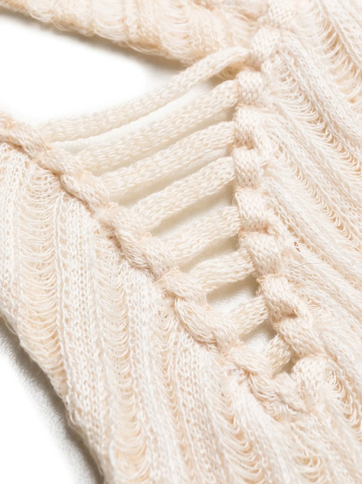 reversible knitted thong