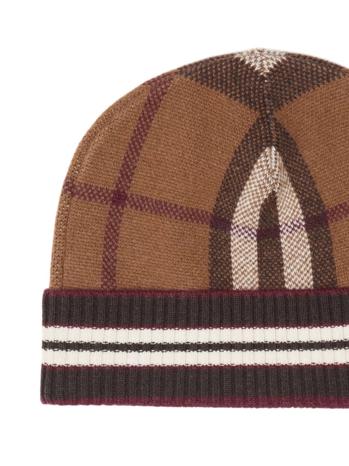 Vintage Check cashmere beanie