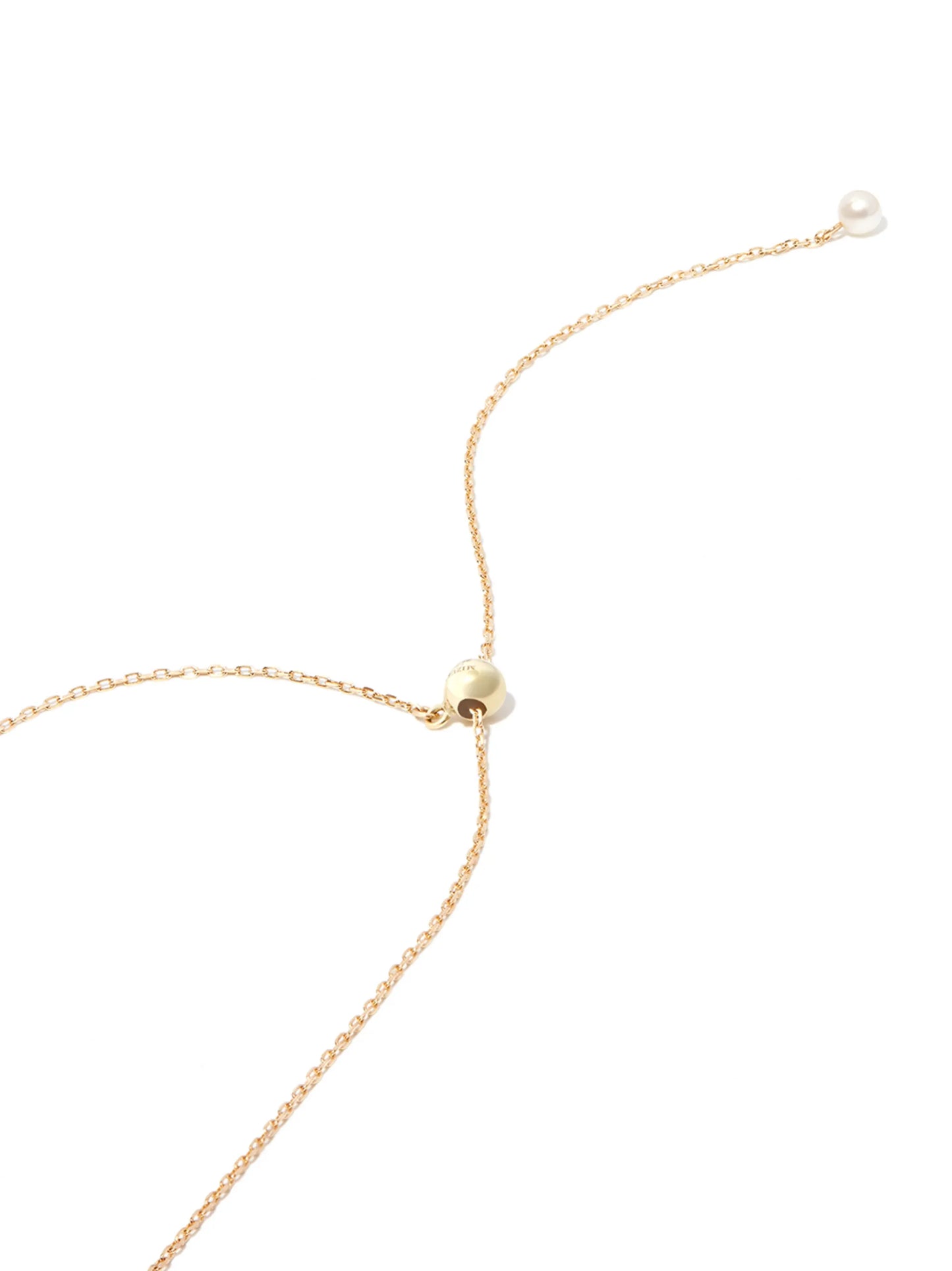 14kt yellow gold pearl necklace