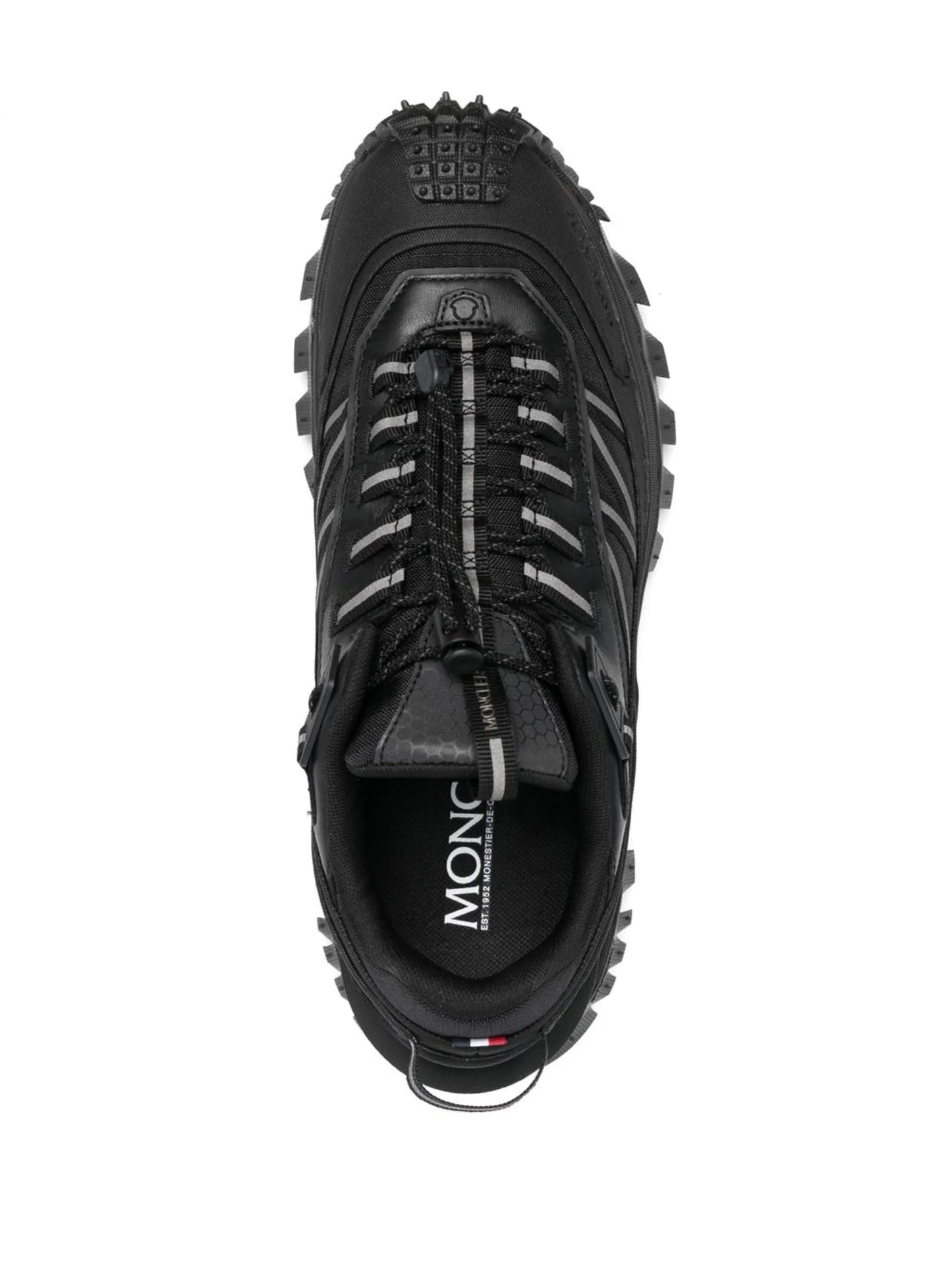 ridged lace-up sneakers