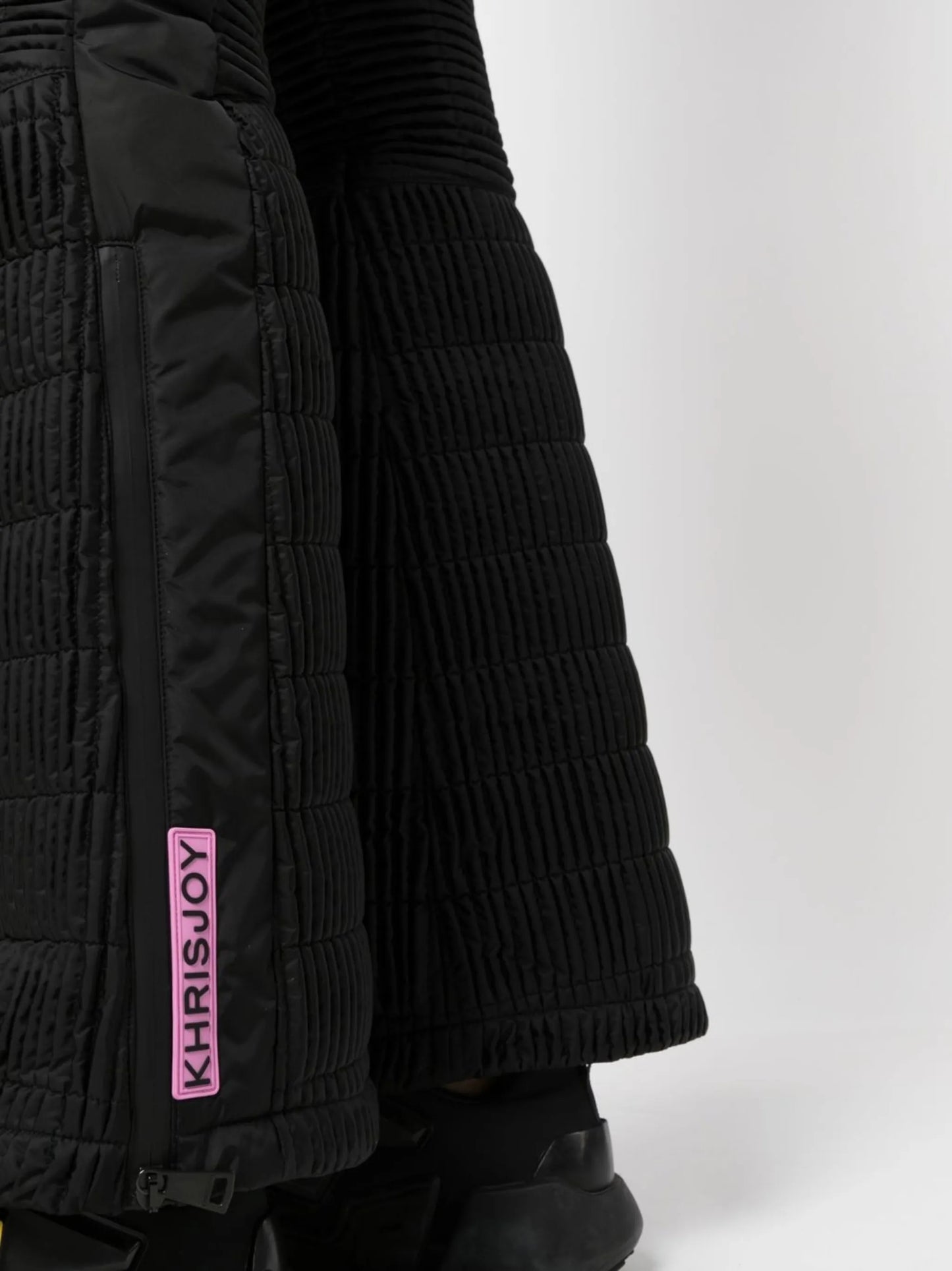 high-waisted padded ski trousers